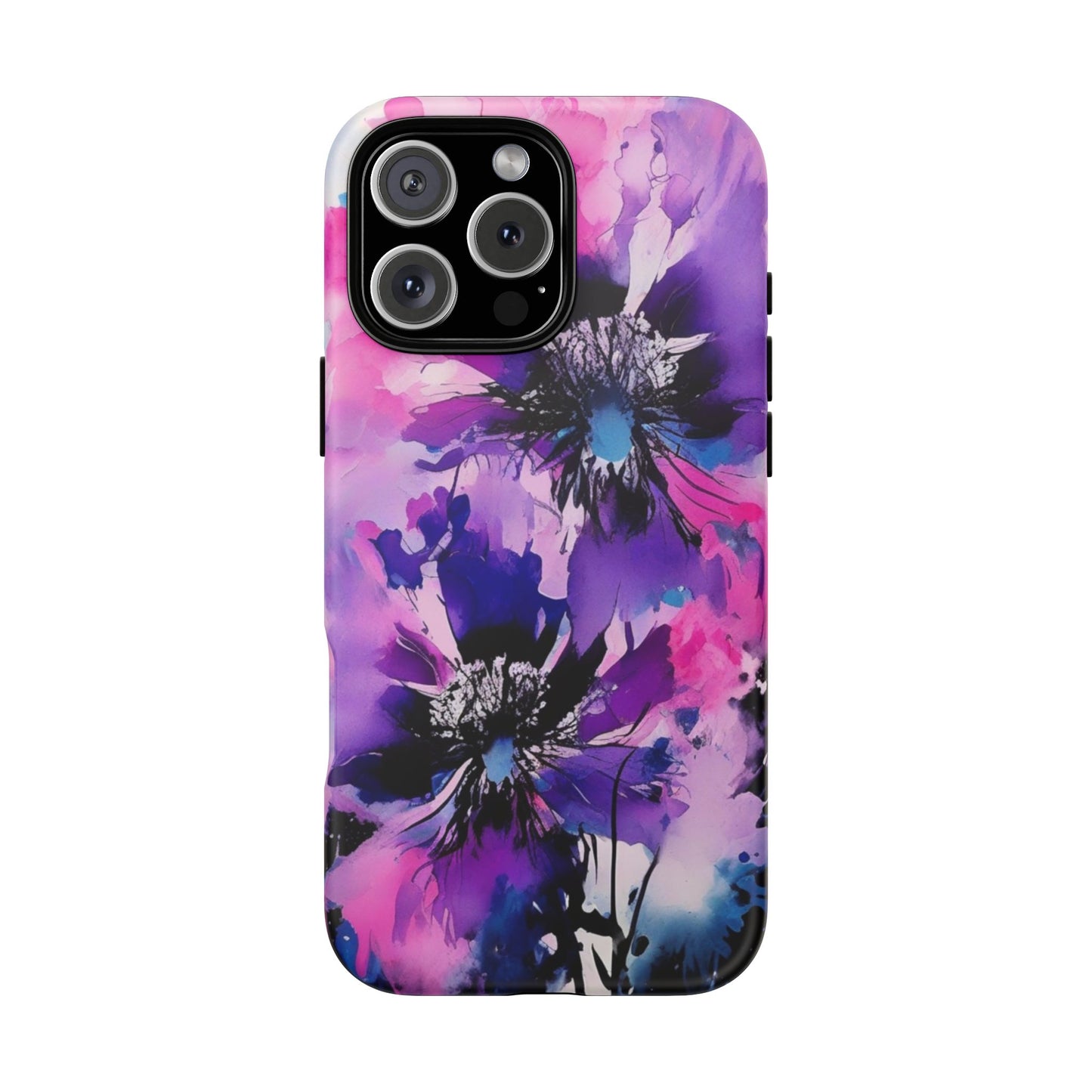 Floral Phone Case for iPhone 17\16\15\14\- Tough Cases, Stylish Cell Phone Cover, Floral Design, Gift for Her, Tech Accessory, Flower Print Phone Cover