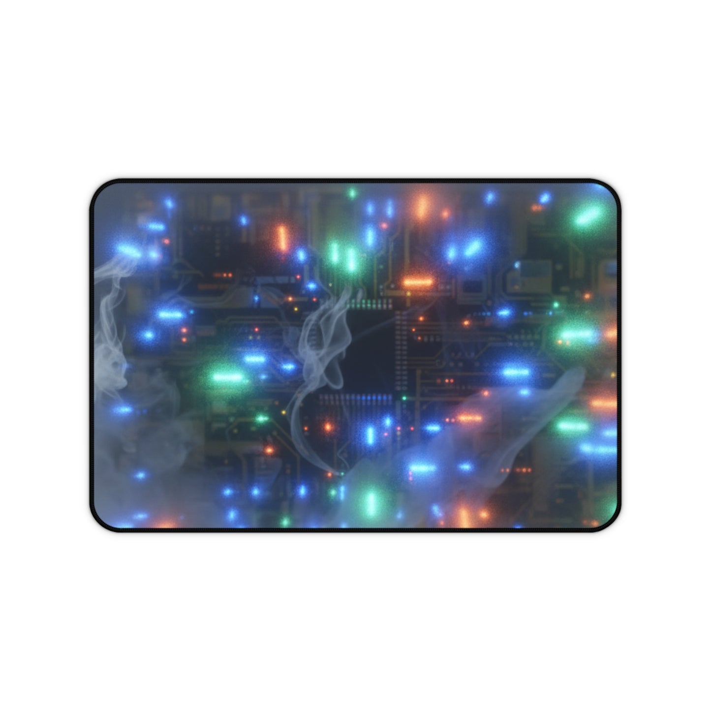 Large Gaming Mouse Pad – Premium Mouse Pad & Tech Accessory for Home & Office, Premium Desk Mat, Gaming Mouse Pad, Non-slip, Circuit Glow Desk Mat — Neon Tech Mouse Pad with Retro Computer Lights