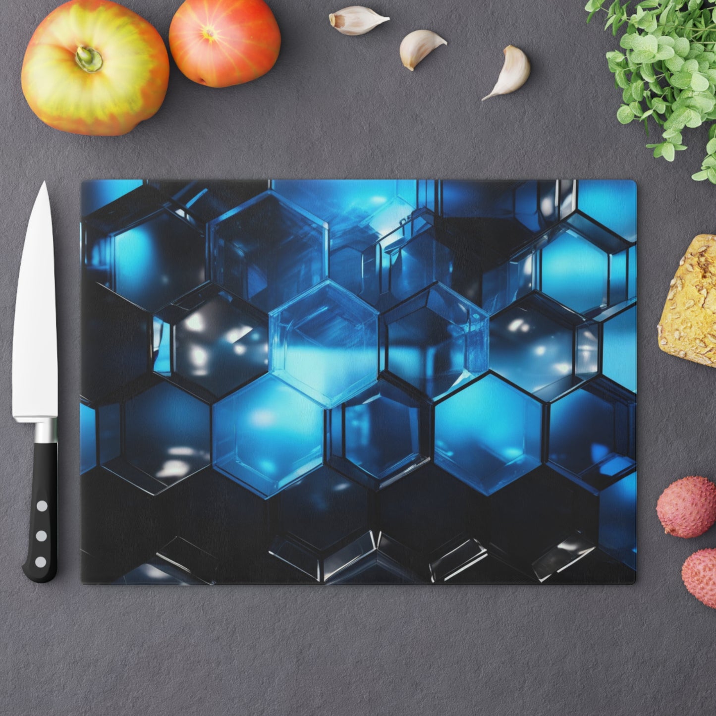 Tempered Glass Cutting Board – Hygienic, Scratch-Resistant, Dishwasher-Safe | Modern Kitchen Essential, Elegant Kitchen Decor, Unique Gift for Chefs, Housewarming, Wedding, Culinary Enthusiasts