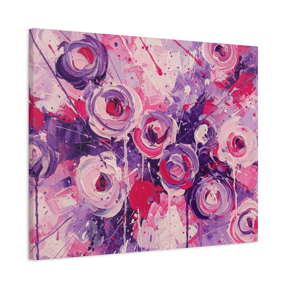 Abstract Art Canvas Print – Premium canvas print, Modern Wall Art, Matte Canvas, Ready to Hang, Home & Office Décor, Floral Abstract Canvas Print — Stretched Matte Wall Art