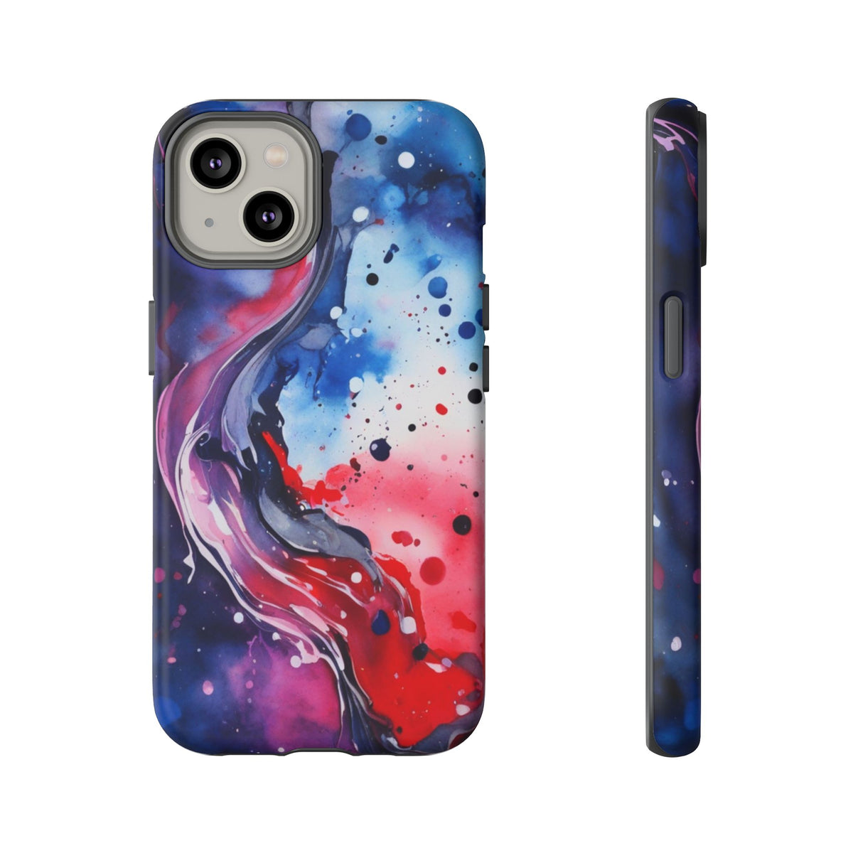 Abstract Galaxy Tough Phone Case  for iPhone 17/16/15/14 – Protective Cover