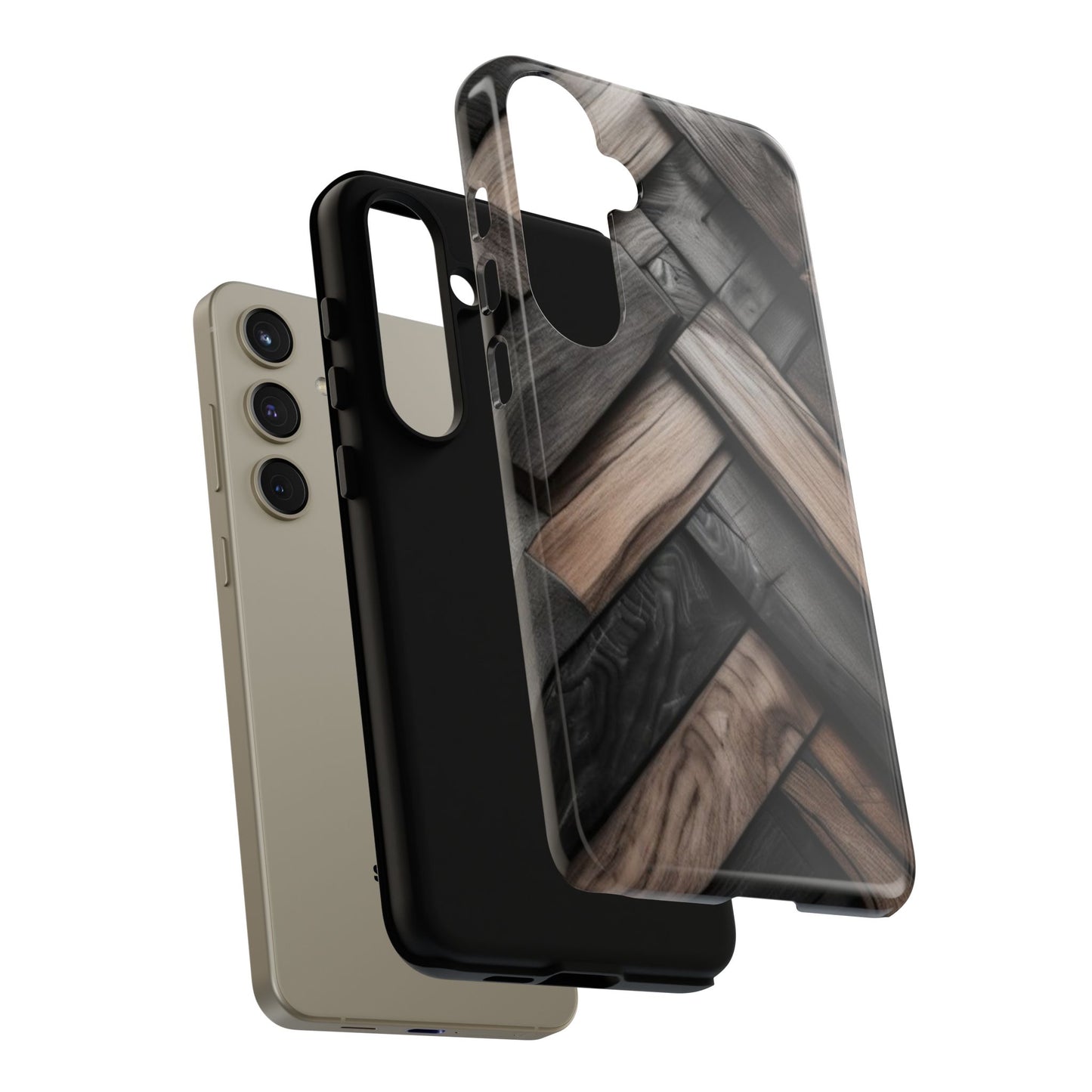 Tough Case Phone Case for Samsung Galaxy S25/S24 – Dual Layer, Matte/Glossy Finish, Wireless Charging Compatible