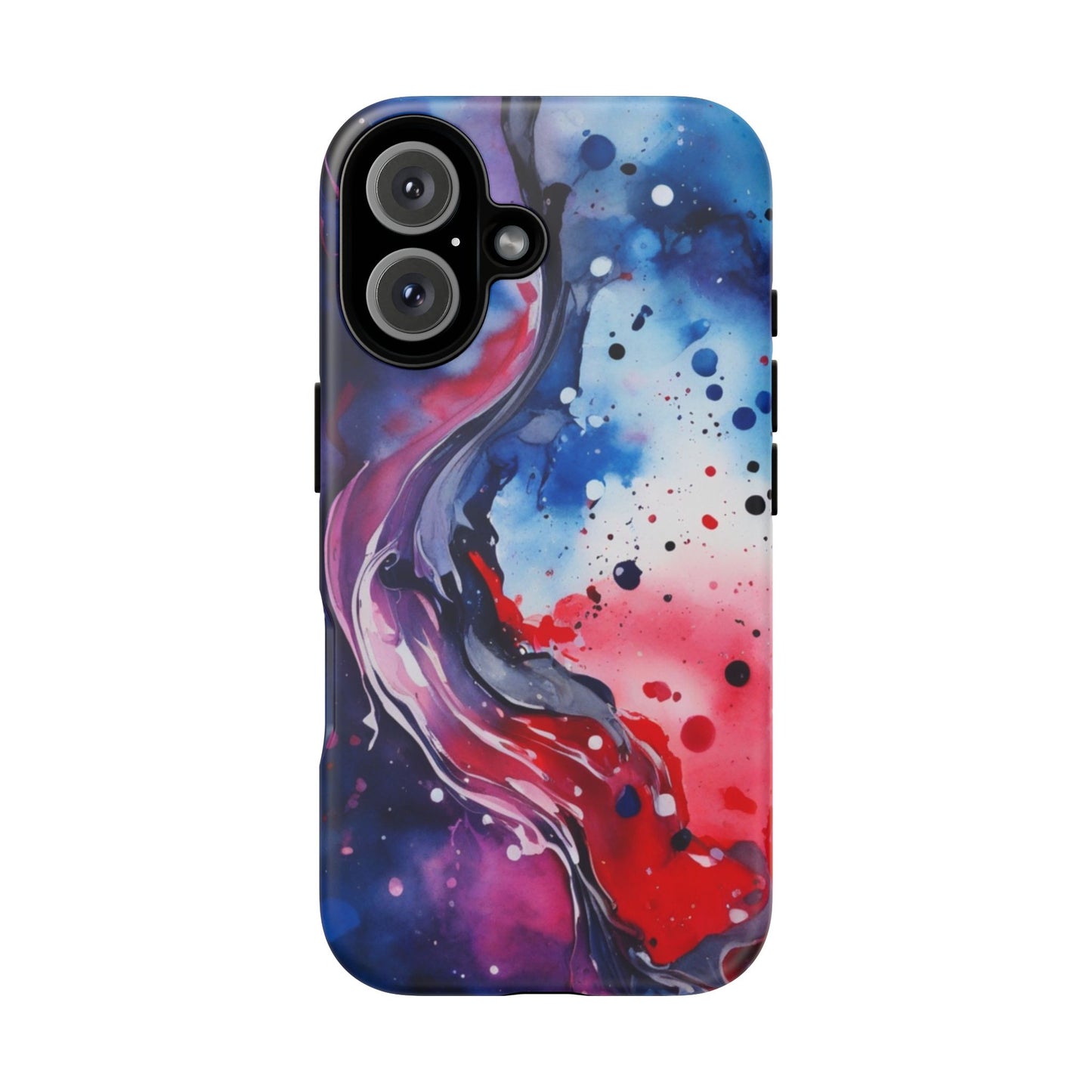 Abstract Galaxy Tough Phone Case  for iPhone 17/16/15/14 – Protective Cover