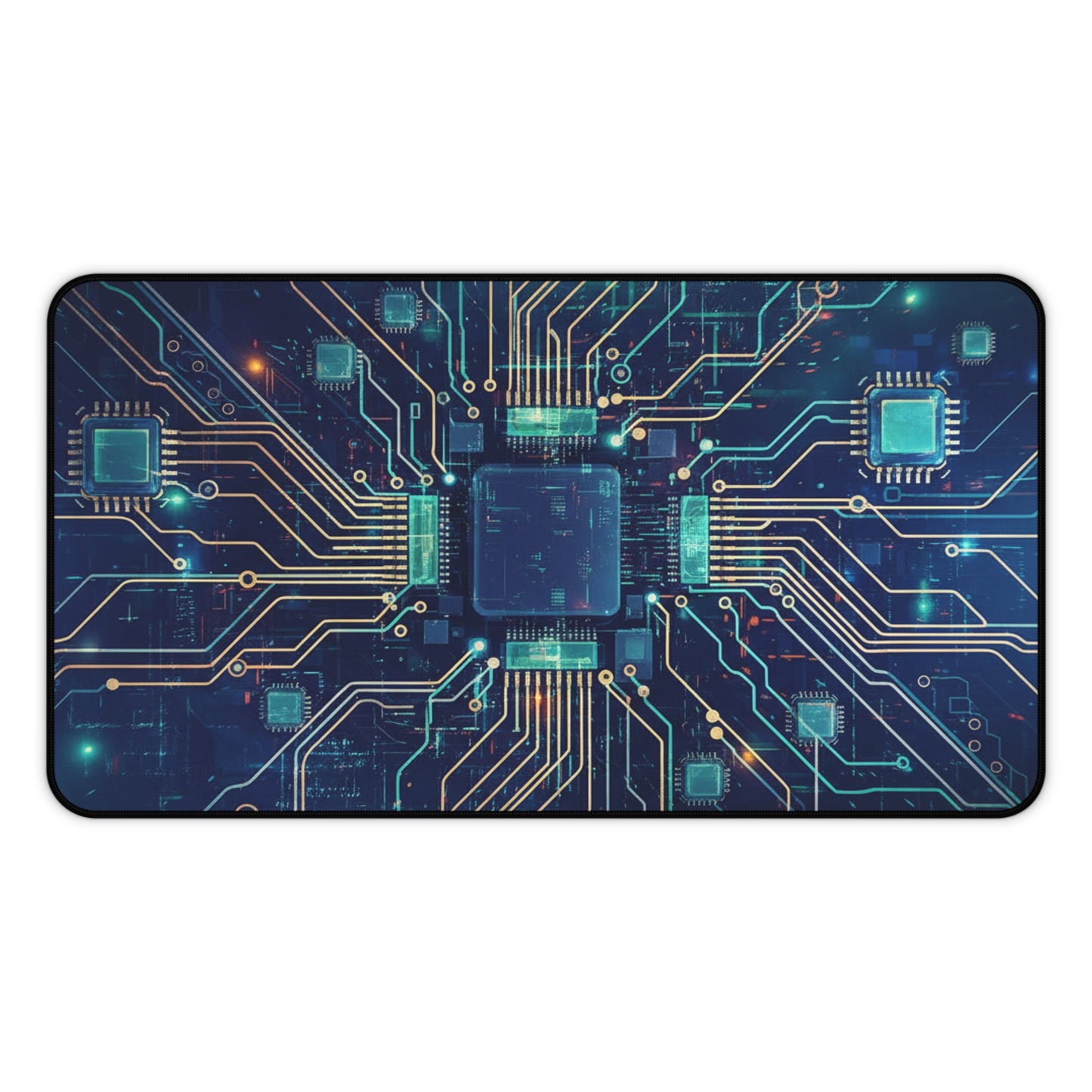 Large Gaming Mouse Pad – Premium Mouse Pad & Tech Accessory for Home & Office, Premium Desk Mat, Gaming Mouse Pad, Non-slip, Circuit Board Desk Mat — Tech Gamer Computer Mouse Pad