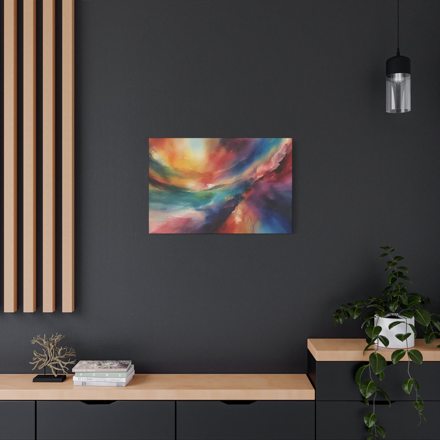 Abstract Art Canvas Print – Modern Wall Art, Space, Galaxy, Matte Canvas, Ready to Hang, Home & Office Décor, Modern Wall Décor