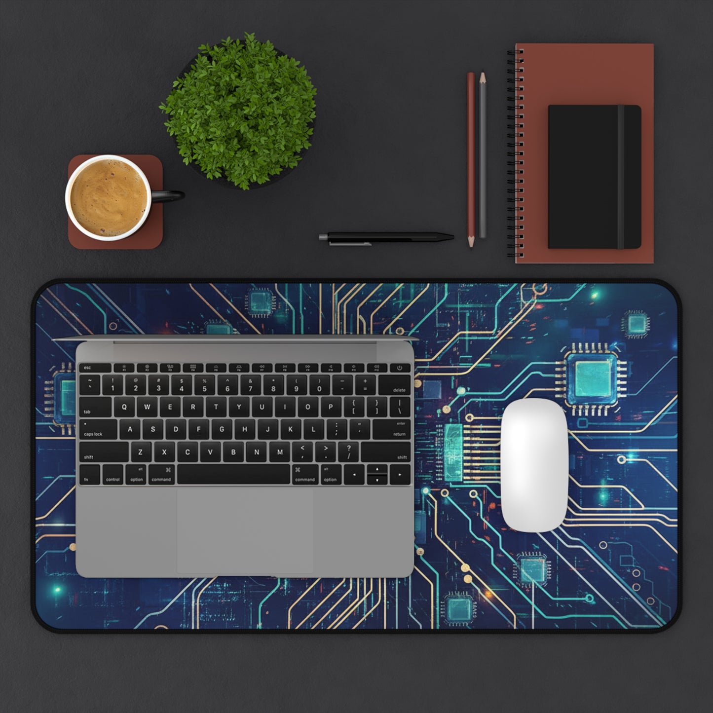Large Gaming Mouse Pad – Premium Mouse Pad & Tech Accessory for Home & Office, Premium Desk Mat, Gaming Mouse Pad, Non-slip, Circuit Board Desk Mat — Tech Gamer Computer Mouse Pad