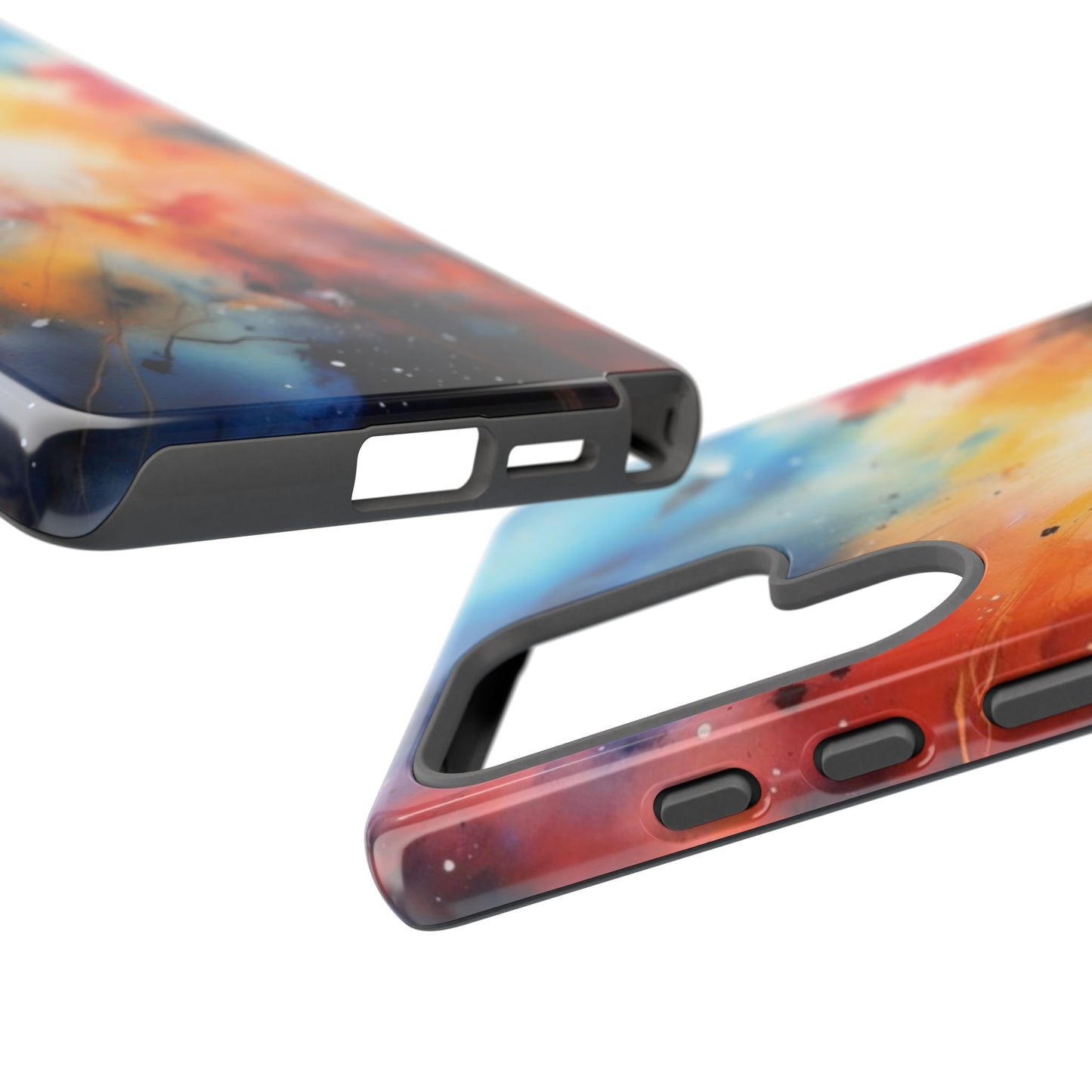 Tough Case Phone Case for Samsung Galaxy S25/S24 – Dual Layer, Matte/Glossy Finish, Wireless Charging Compatible, Galaxy Art Phone Case - Tough and Stylish Protection for Your Device