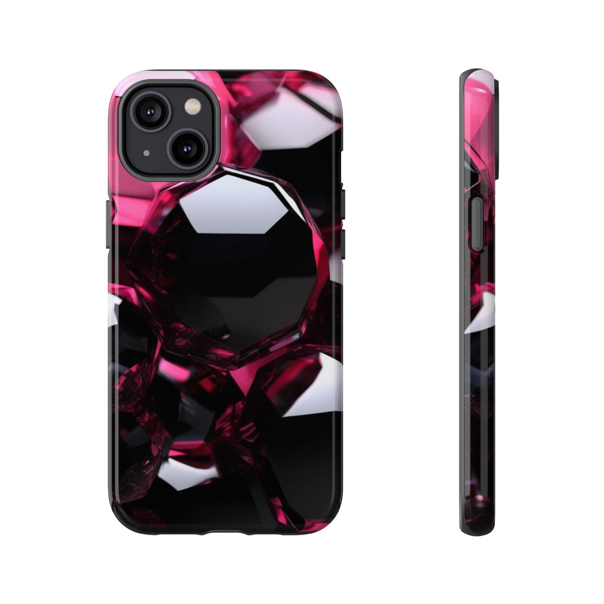 iPhone Tough Case Phone Case for iPhone 14\15\16\17 – Dual Layer, Matte/Glossy Finish, Wireless Charging Compatible