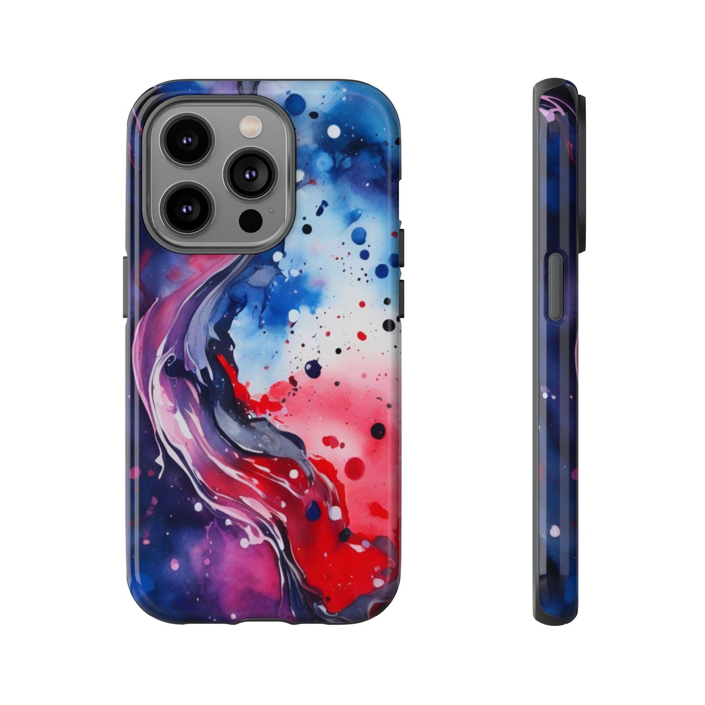 Abstract Galaxy Tough Phone Case  for iPhone 17/16/15/14 – Protective Cover