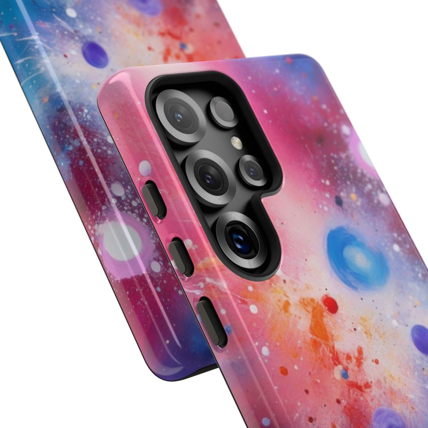 Tough Case Phone Case for Samsung Galaxy S25/S24 – Dual Layer, Matte/Glossy Finish, Wireless Charging Compatible, Cosmic Phone Case - Galaxy Inspired