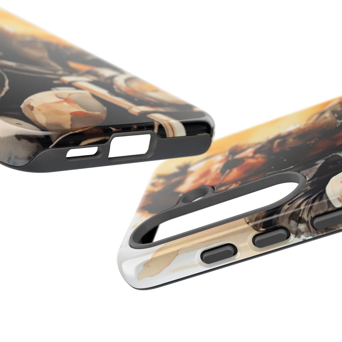 Tough Case Phone Case for Samsung Galaxy S25/S24 – Dual Layer, Matte/Glossy Finish, Wireless Charging Compatible
