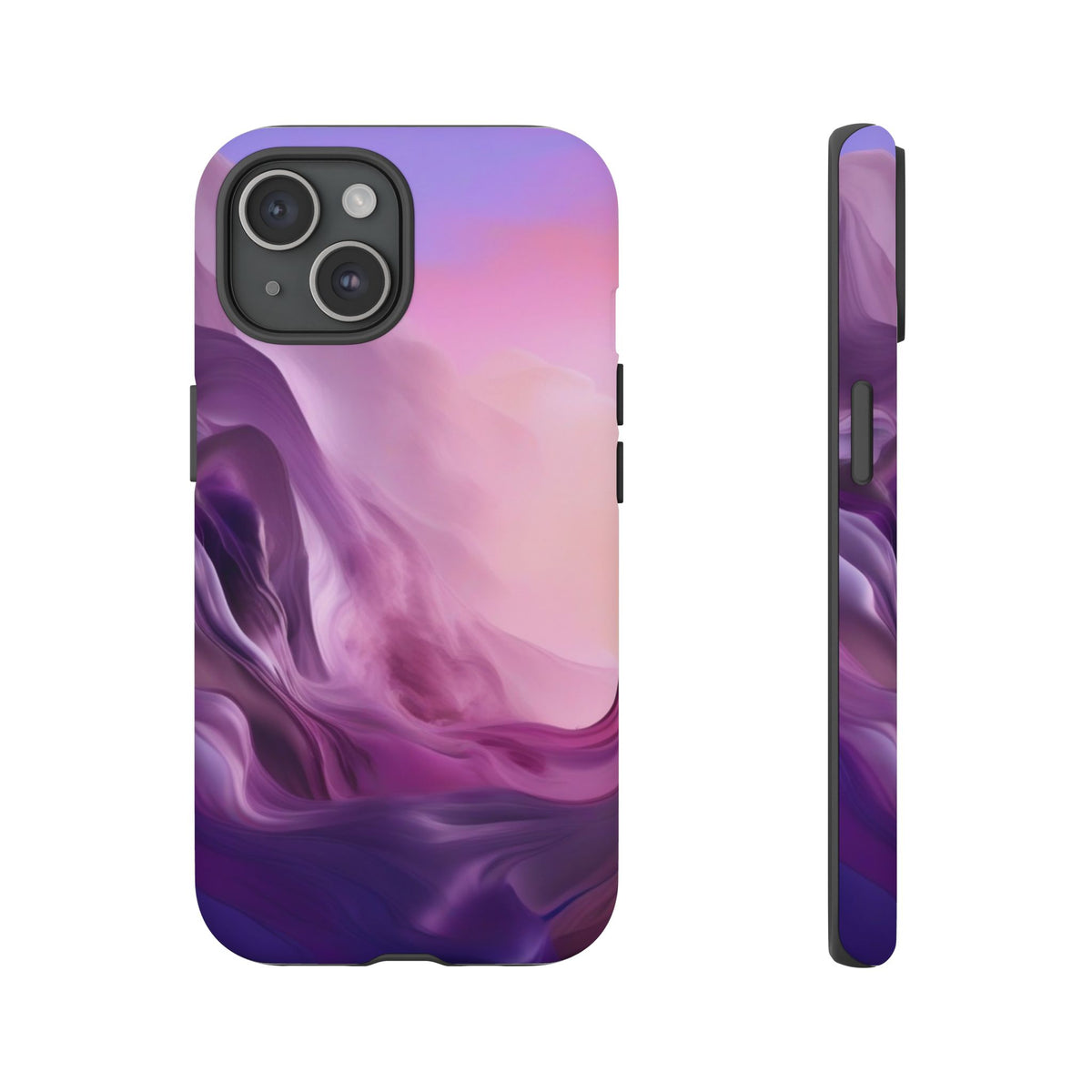 iPhone Tough Case Phone Case for iPhone 14\15\16 – Dual Layer, Matte/Glossy Finish, Wireless Charging Compatible