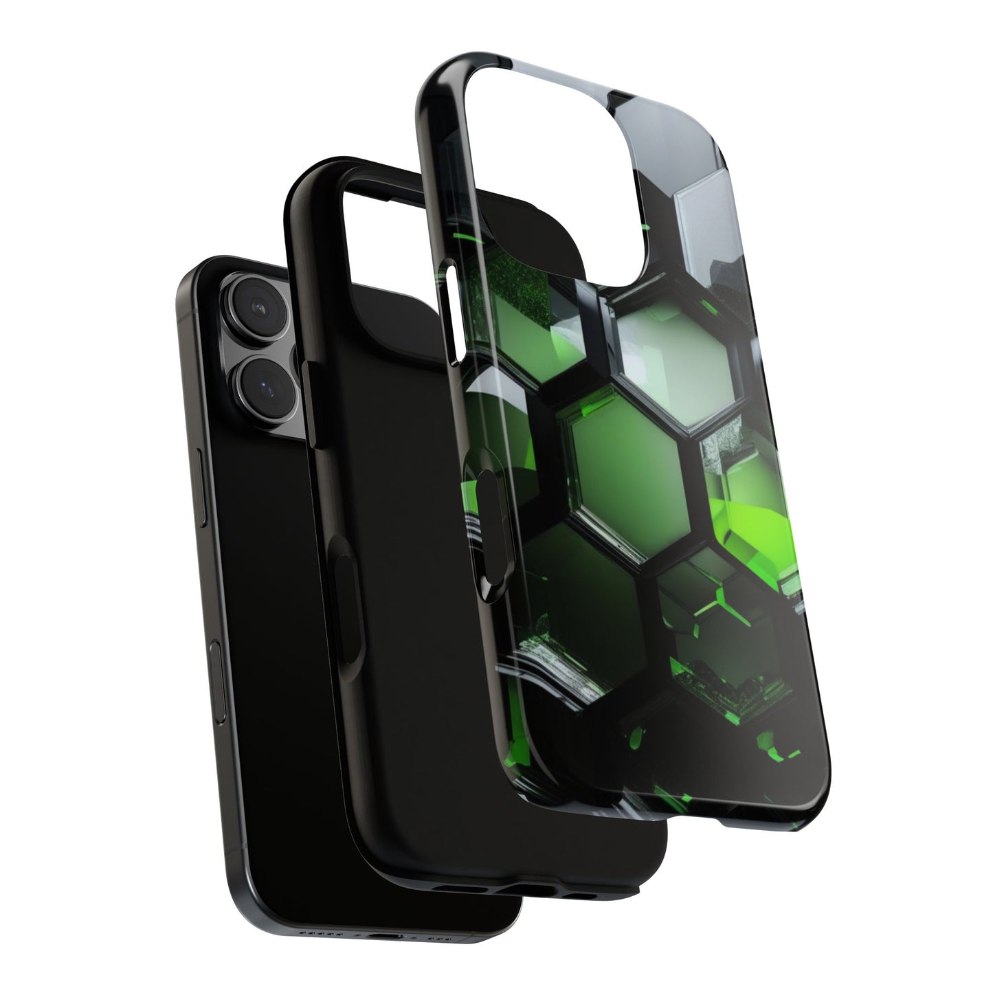 iPhone Tough Case Phone Case for iPhone 14\15\16 – Dual Layer, Matte/Glossy Finish, Wireless Charging Compatible