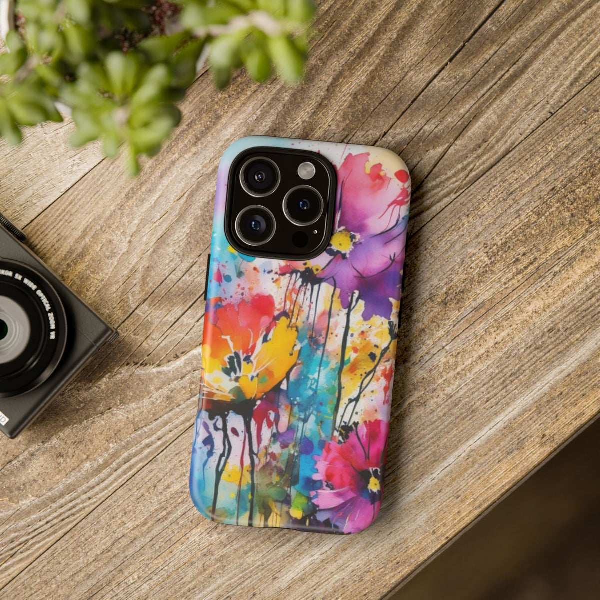 Tough Case Phone Case for iPhone 14,15,16 – Dual Layer, Matte/Glossy Finish, Wireless Charging Compatible