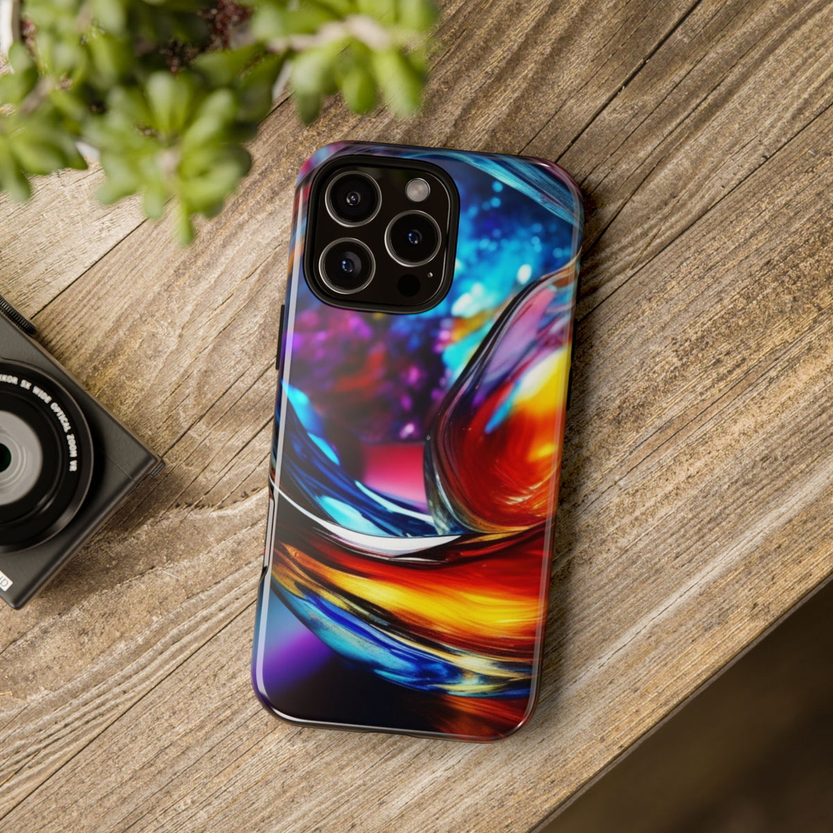 Vibrant Phone Case, Tough Cases for iPhone 17/16/15/14, Stylish Smartphone Cover, Colorful Mobile Accessories, Gift for Tech Lovers