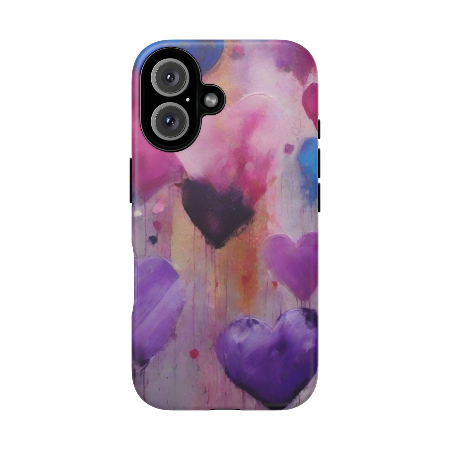 iPhone Tough Case Phone Case for iPhone 16, Samsung Galaxy S25 – Dual Layer, Matte/Glossy Finish, Wireless Charging Compatible