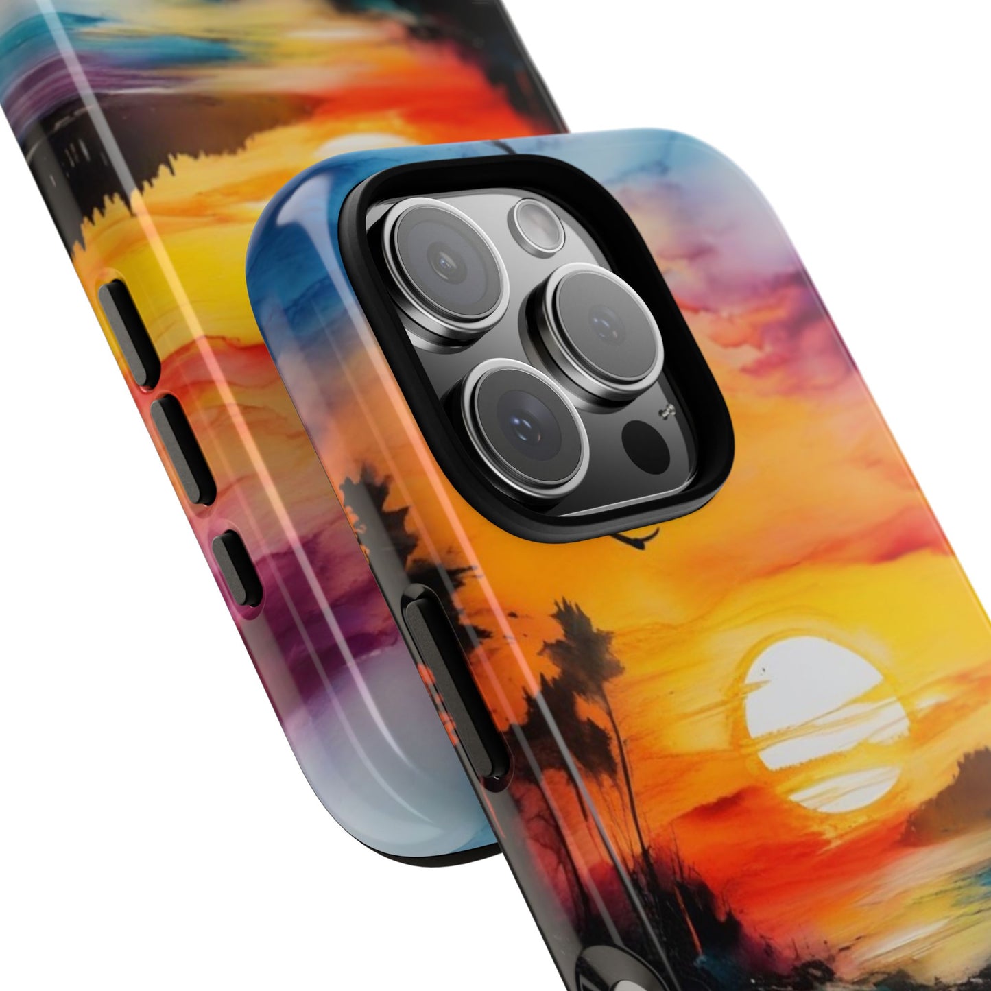 iPhone Tough Case Phone Case for iPhone 16/16 Plus/16 Pro/16 Pro Max – Dual Layer, Matte/Glossy Finish, Wireless Charging Compatible