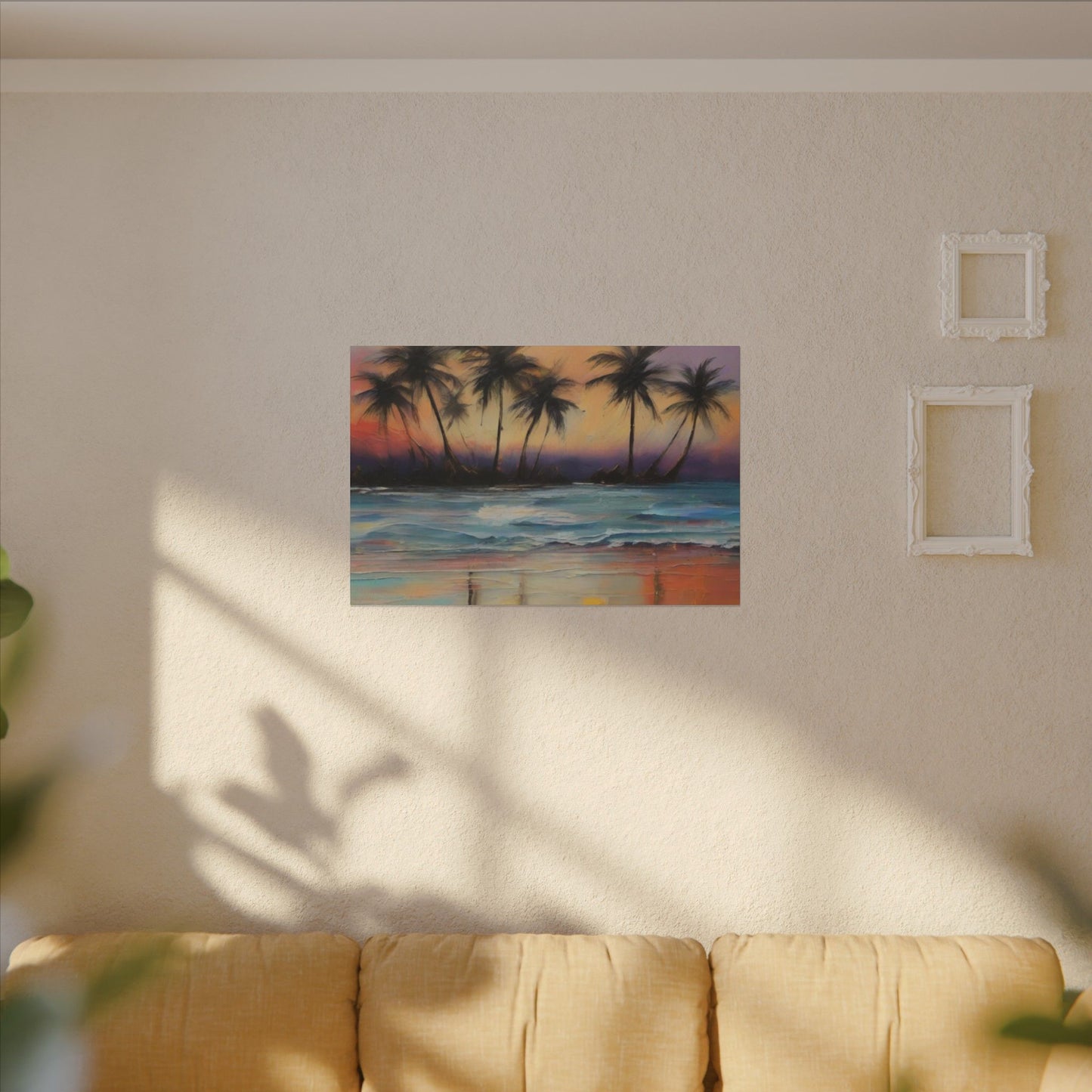 Abstract Art Canvas Print – Beach, Hawaii, Modern Wall Art, Digital Artwork, Matte Canvas, Ready to Hang, Home & Office Décor, Modern Wall Décor, Matte Canvas, Stretched, 0.75"