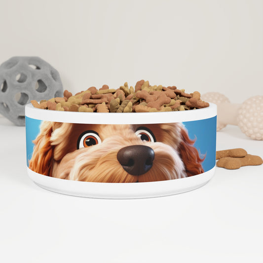 Pet Dog Bowl – Ceramic Food & Water Dish, Microwave & Dishwasher Safe