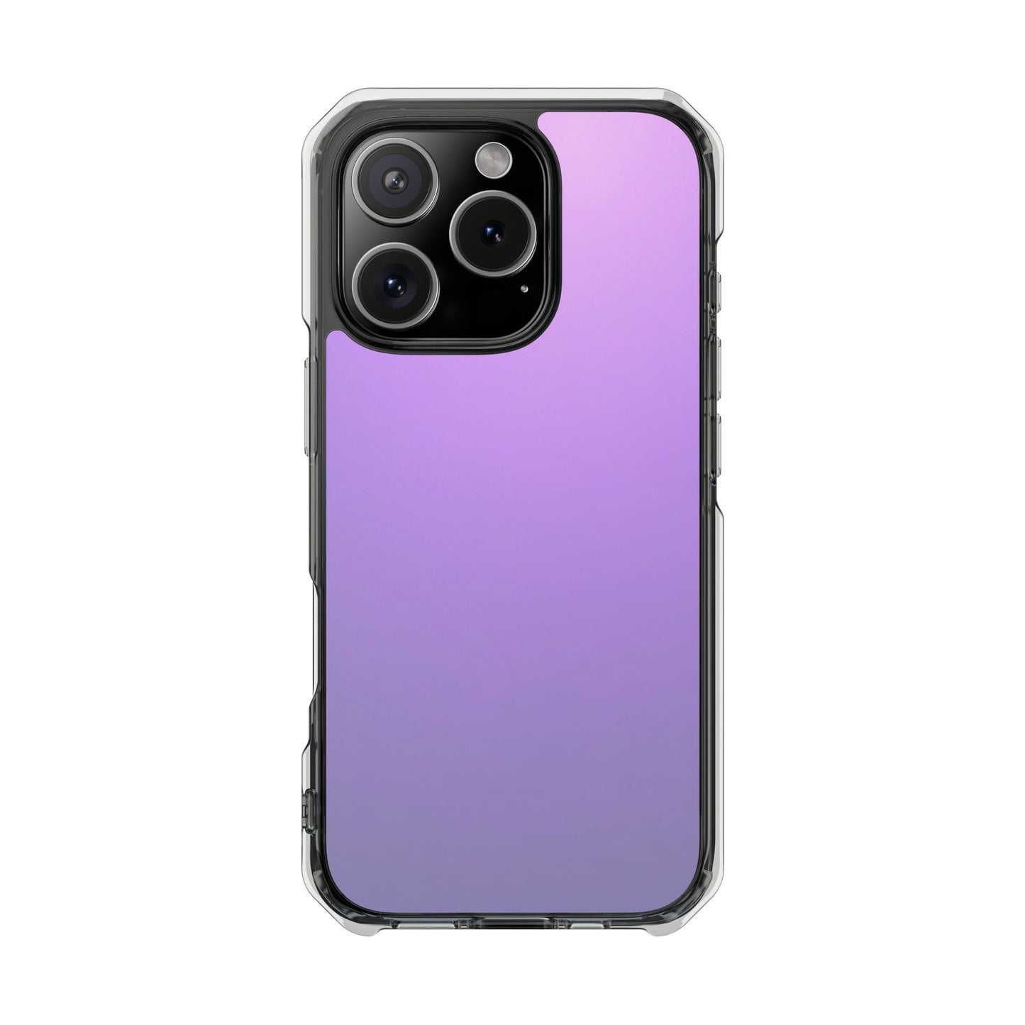 Magnetic Phone Cases for iPhone16/15/14, Impact Protection, Purple Gradient iPhone Case, Durable Clear Cover, Trendy Accessory, Gift for Tech Lovers