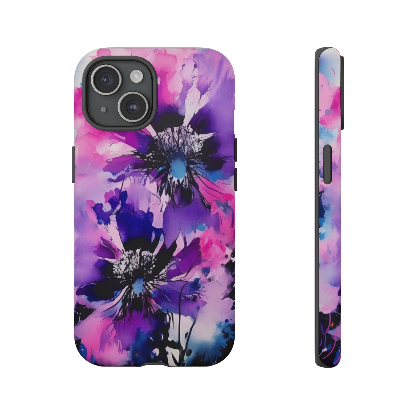 Floral Phone Case for iPhone 17\16\15\14\- Tough Cases, Stylish Cell Phone Cover, Floral Design, Gift for Her, Tech Accessory, Flower Print Phone Cover