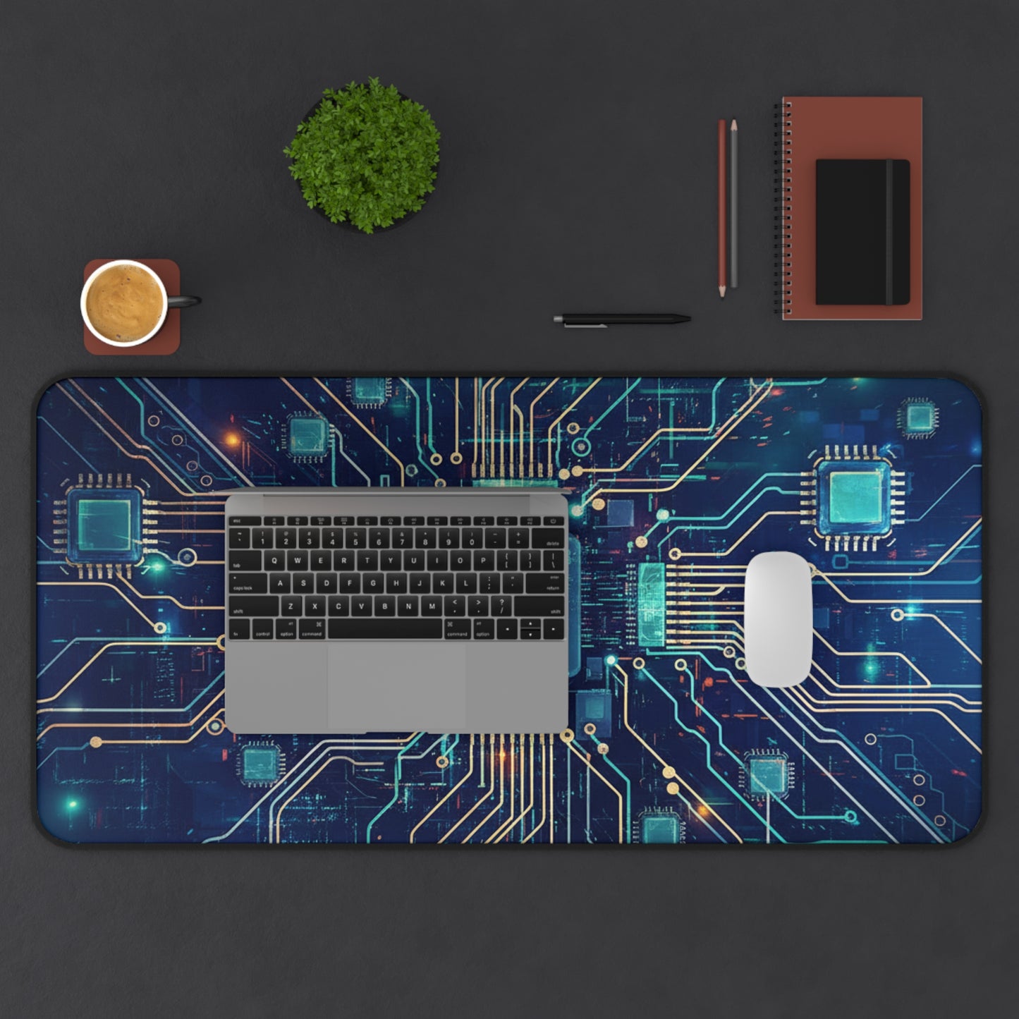 Large Gaming Mouse Pad – Premium Mouse Pad & Tech Accessory for Home & Office, Premium Desk Mat, Gaming Mouse Pad, Non-slip, Circuit Board Desk Mat — Tech Gamer Computer Mouse Pad