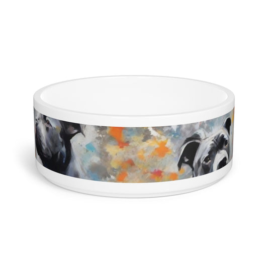 Pet Dog Bowl – Ceramic Food & Water Dish, Microwave & Dishwasher Safe