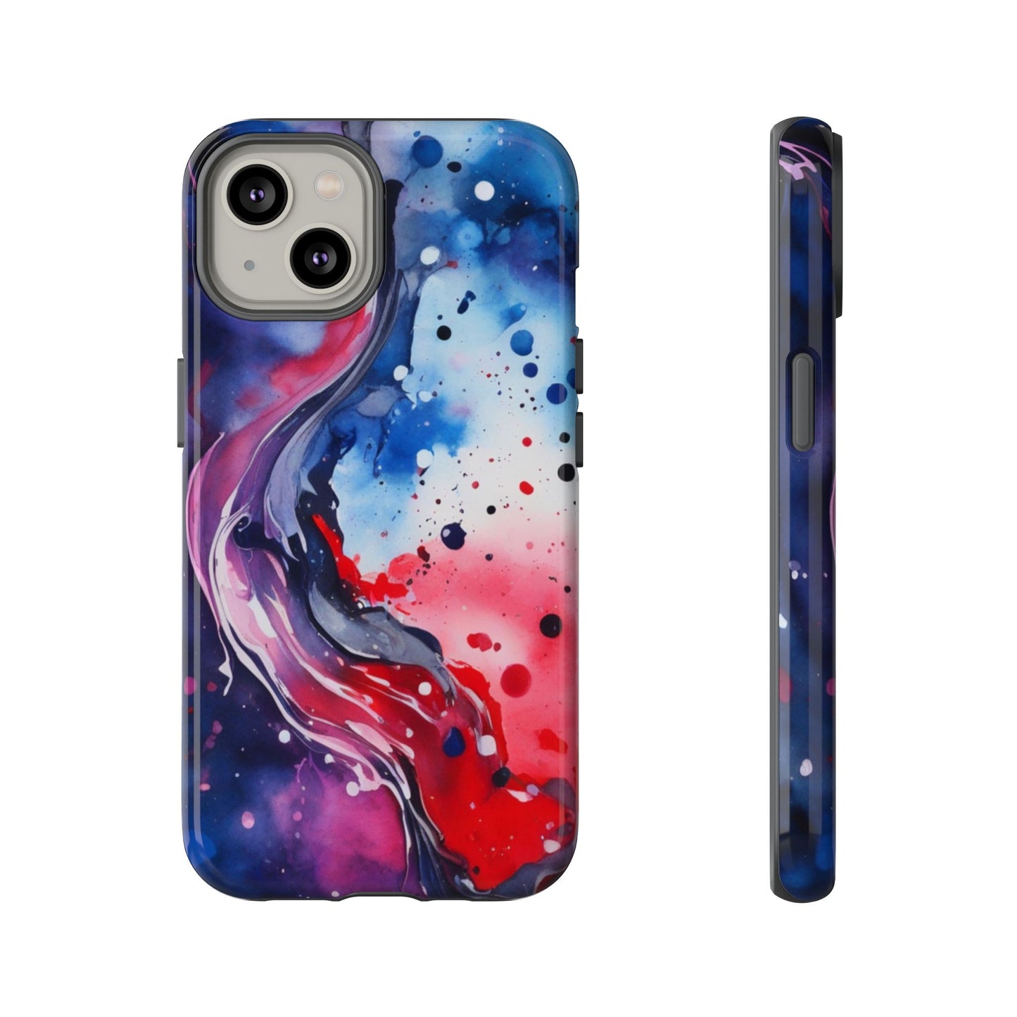 Abstract Galaxy Tough Phone Case  for iPhone 17/16/15/14 – Protective Cover