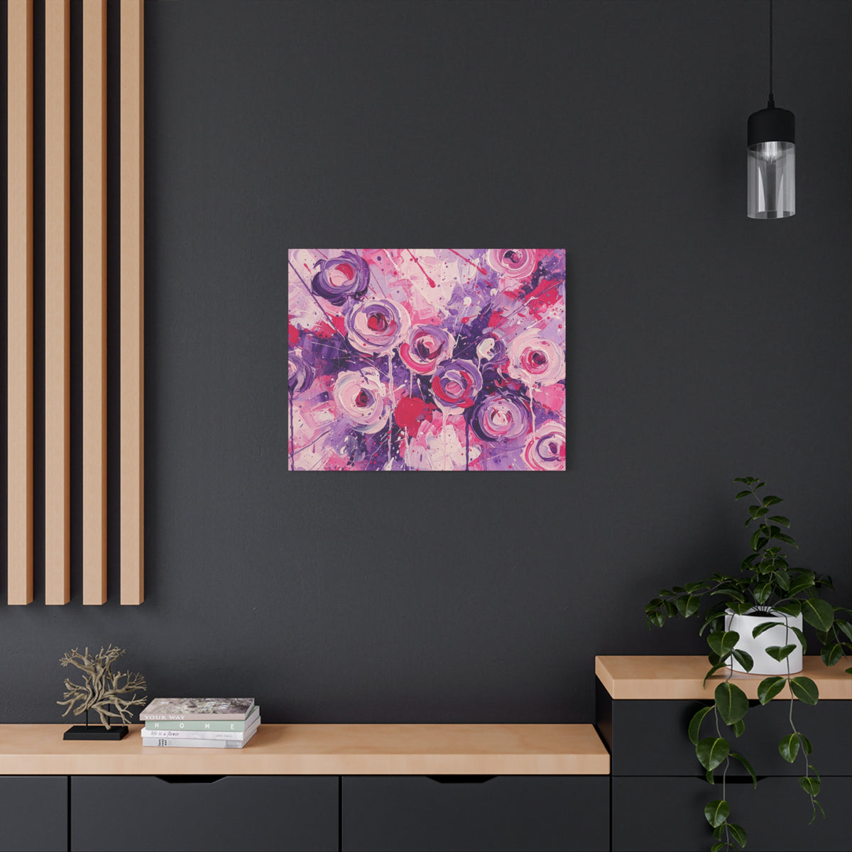 Abstract Art Canvas Print – Premium canvas print, Modern Wall Art, Matte Canvas, Ready to Hang, Home & Office Décor, Floral Abstract Canvas Print — Stretched Matte Wall Art