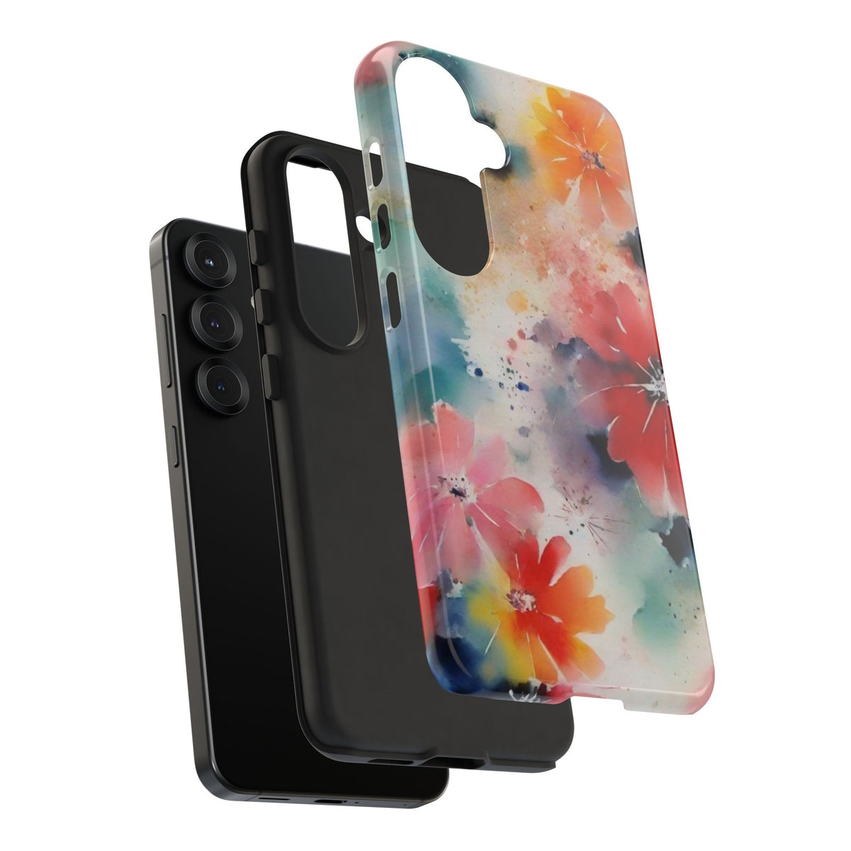 Tough Case Phone Case for Samsung Galaxy S25/S24 – Dual Layer, Matte/Glossy Finish, Wireless Charging Compatible