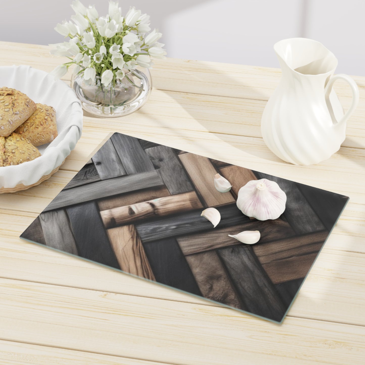 Tempered Glass Cutting Board – Hygienic, Scratch-Resistant, Dishwasher-Safe | Modern Kitchen Essential