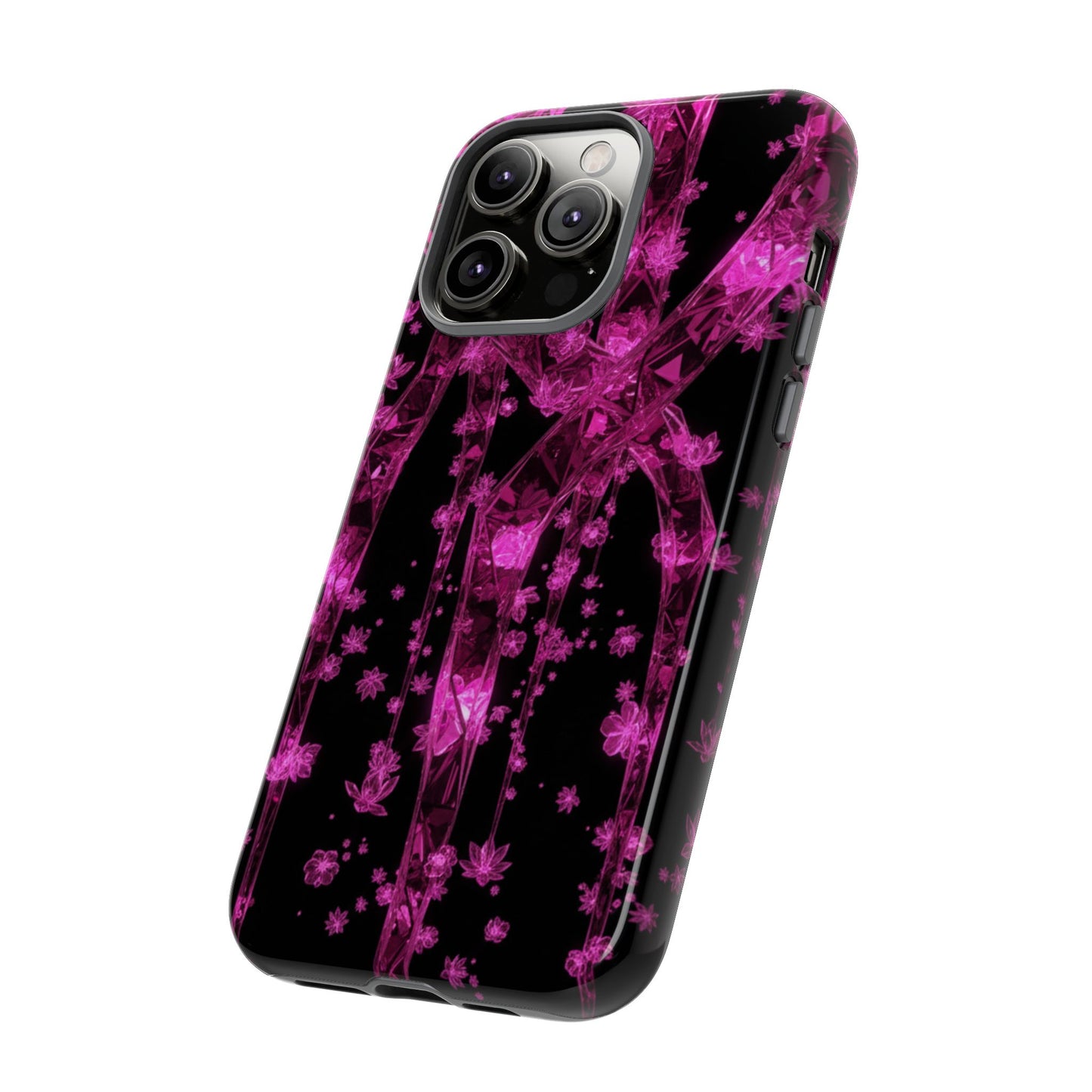 iPhone Tough Cases Phone Cases for iPhone 14\15\16\17– Dual Layer, Matte/Glossy Finish, Wireless Charging Compatible. Tough Cases — Pink Shockproof Phone Case