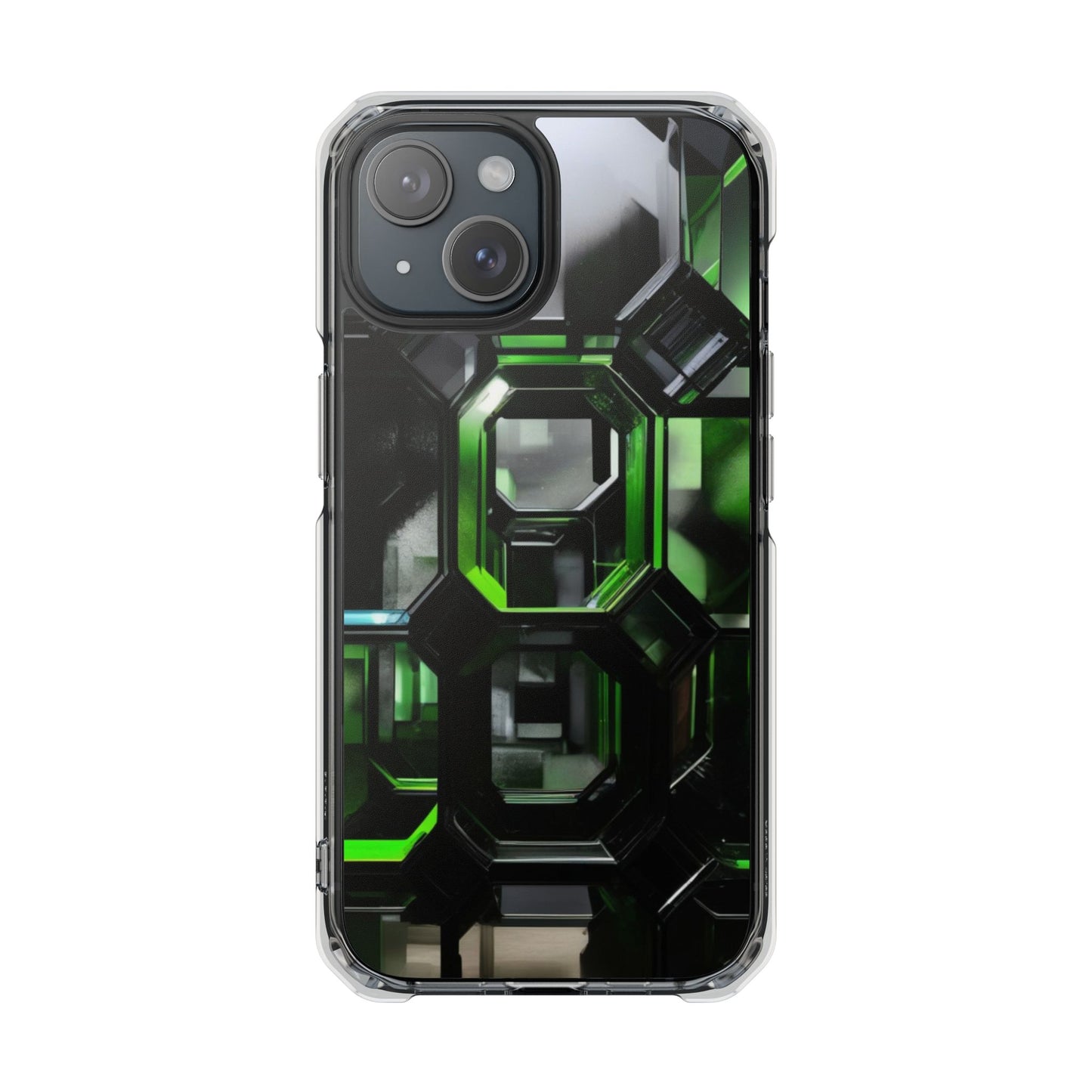 Magnetic Phone Case for iPhone 16/15/14 | Stylish Clear Impact Case, Trendy Protection for iPhone, Unique Gifts for Tech Lovers, Modern Aesthetic