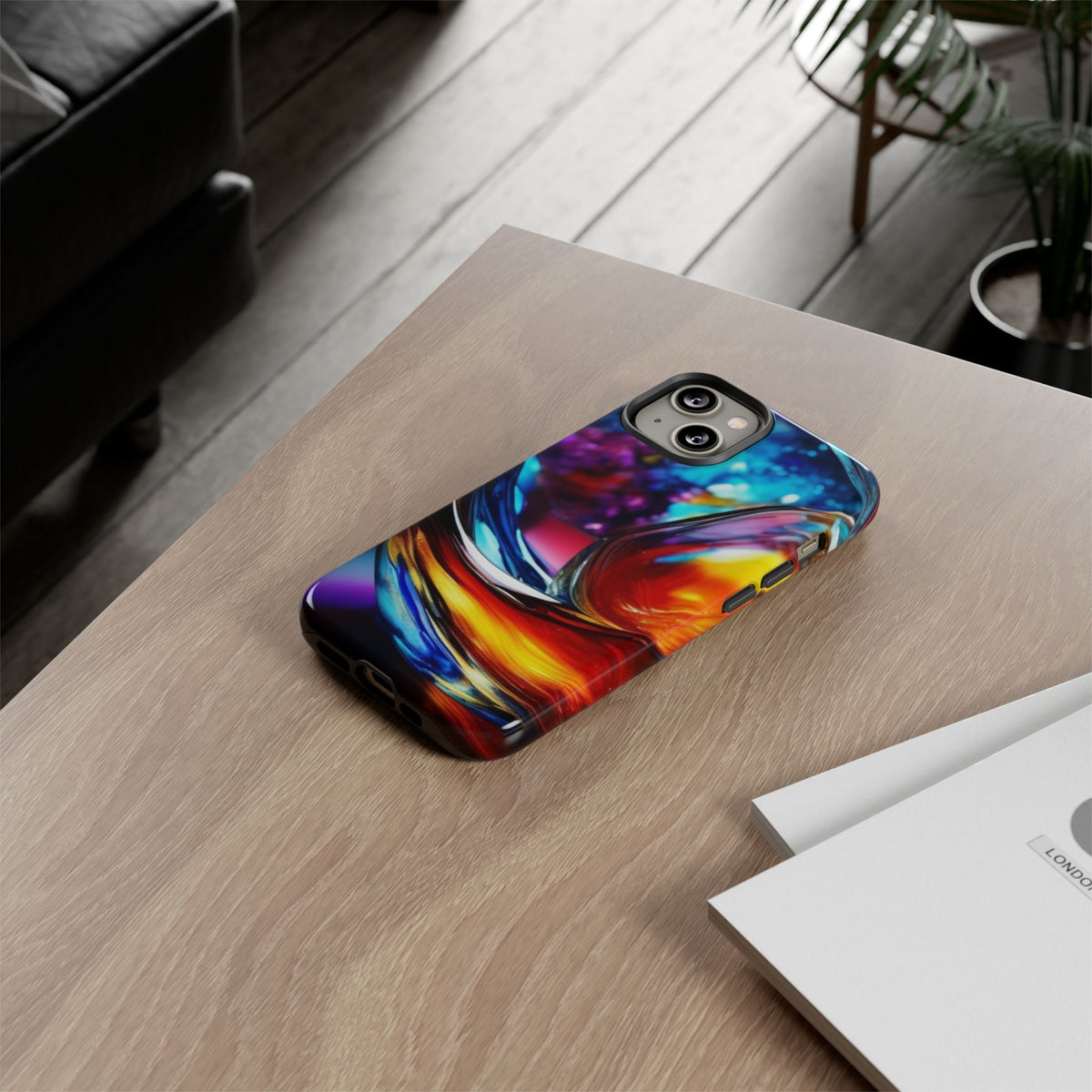 Vibrant Phone Case, Tough Cases for iPhone 17/16/15/14, Stylish Smartphone Cover, Colorful Mobile Accessories, Gift for Tech Lovers