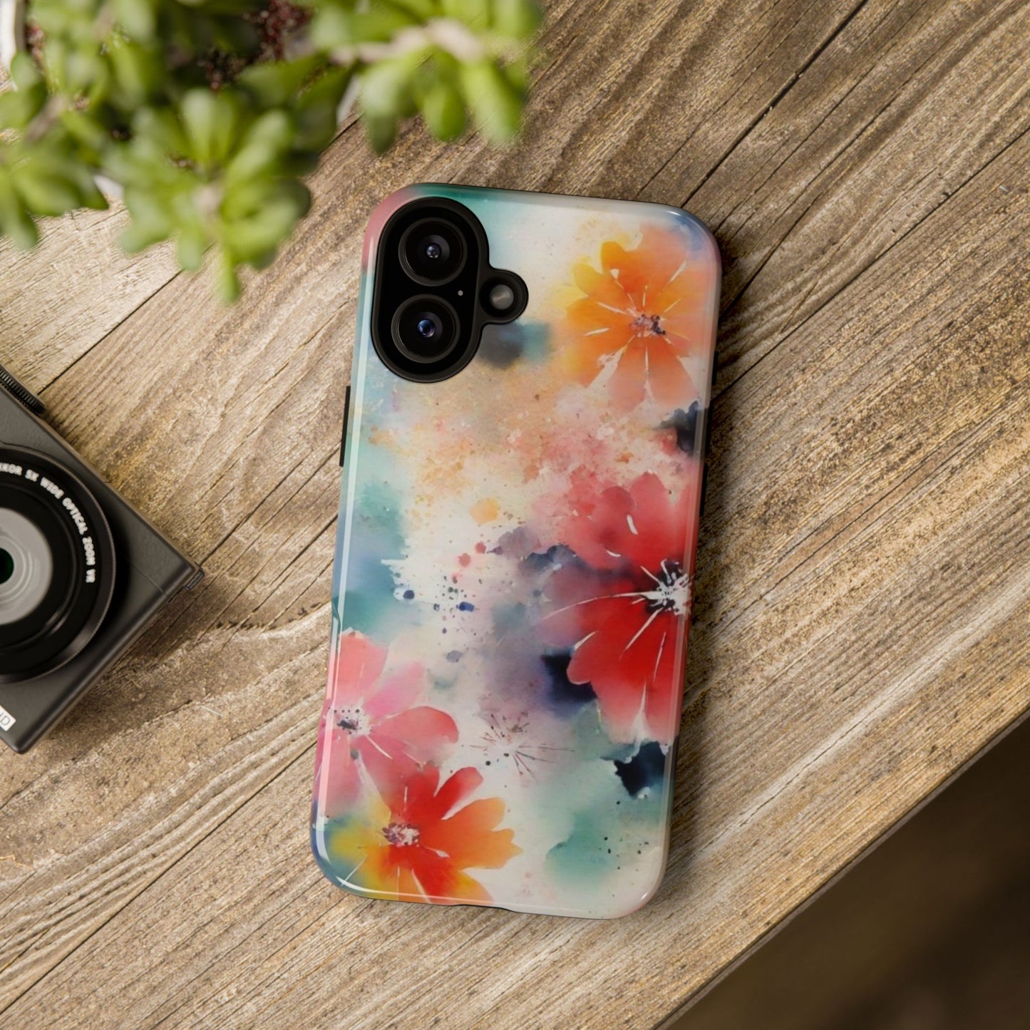 iPhone Tough Case Phone Case for iPhone 16– Dual Layer, Matte/Glossy Finish, Wireless Charging Compatible