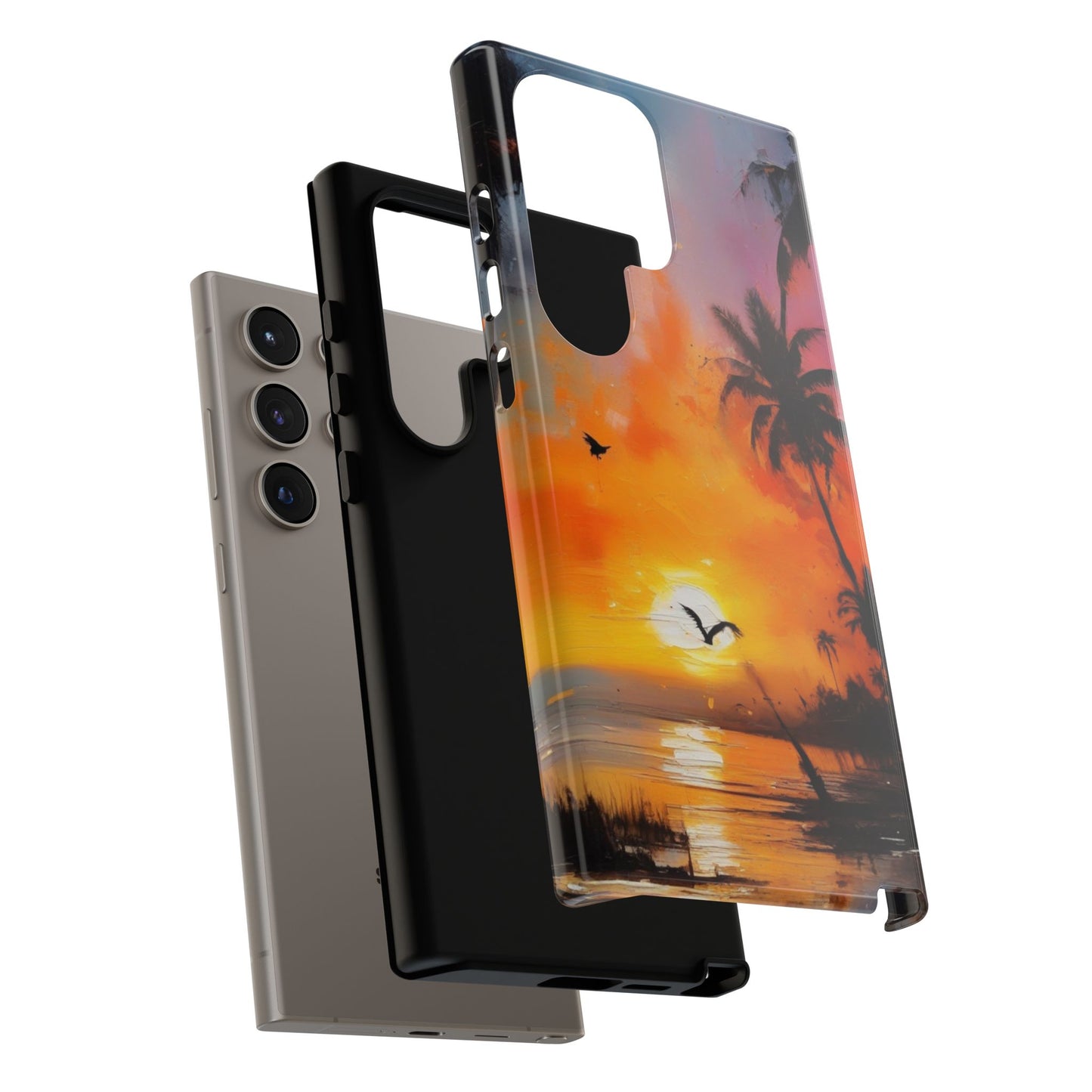 Tough Case Phone Case for Samsung Galaxy S25/S24 – Dual Layer, Matte/Glossy Finish, Wireless Charging Compatible