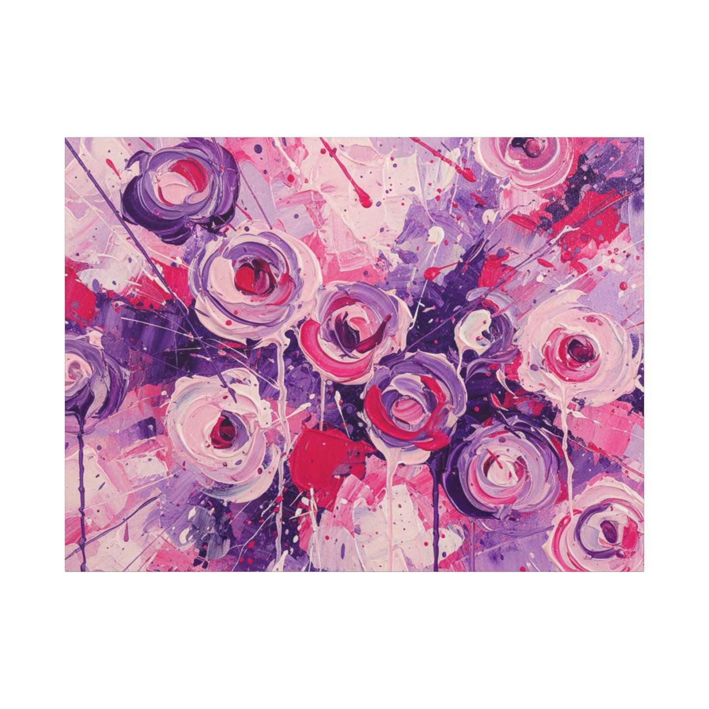 Abstract Art Canvas Print – Premium canvas print, Modern Wall Art, Matte Canvas, Ready to Hang, Home & Office Décor, Floral Abstract Canvas Print — Stretched Matte Wall Art