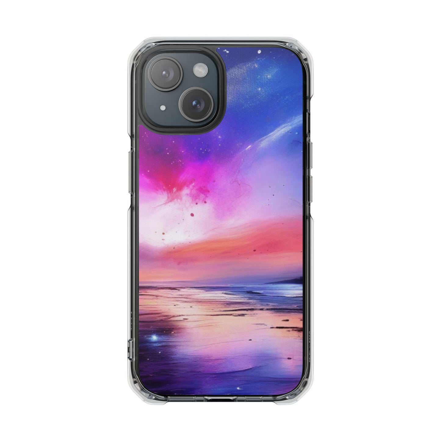 Magnetic Impact Phone Case for iPhone 16/15/14, Vibrant Magnetic Clear Impact Phone Cases, Protective Cases, Custom Phone Covers, Unique Phone Accessories, Gift for Tech Lovers