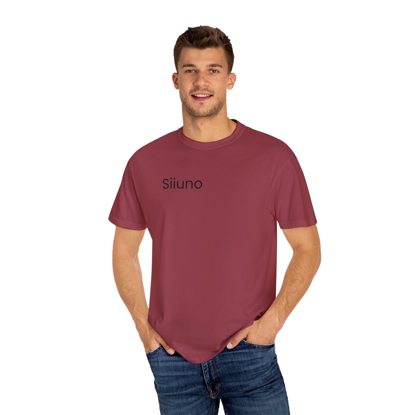 Siiuno Garment-Dyed T-shirt for Everyday Comfort, Unisex Tee for Casual Wear, Gift for Friends, Relaxed Style Tee, Versatile Summer Top