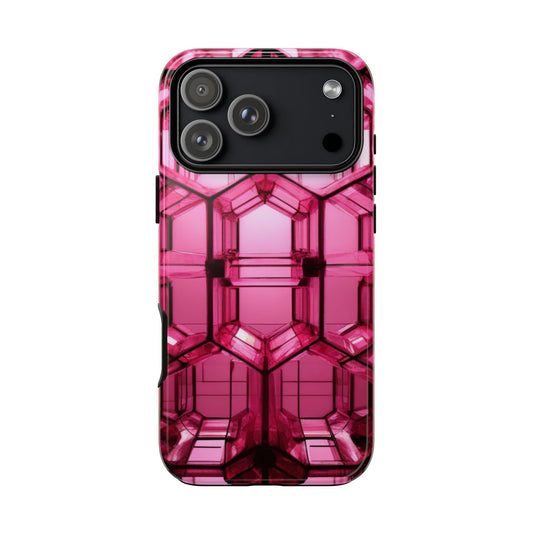 Stylish Pink Phone Case for iPhone 17/16/15/14, Gifts for Her