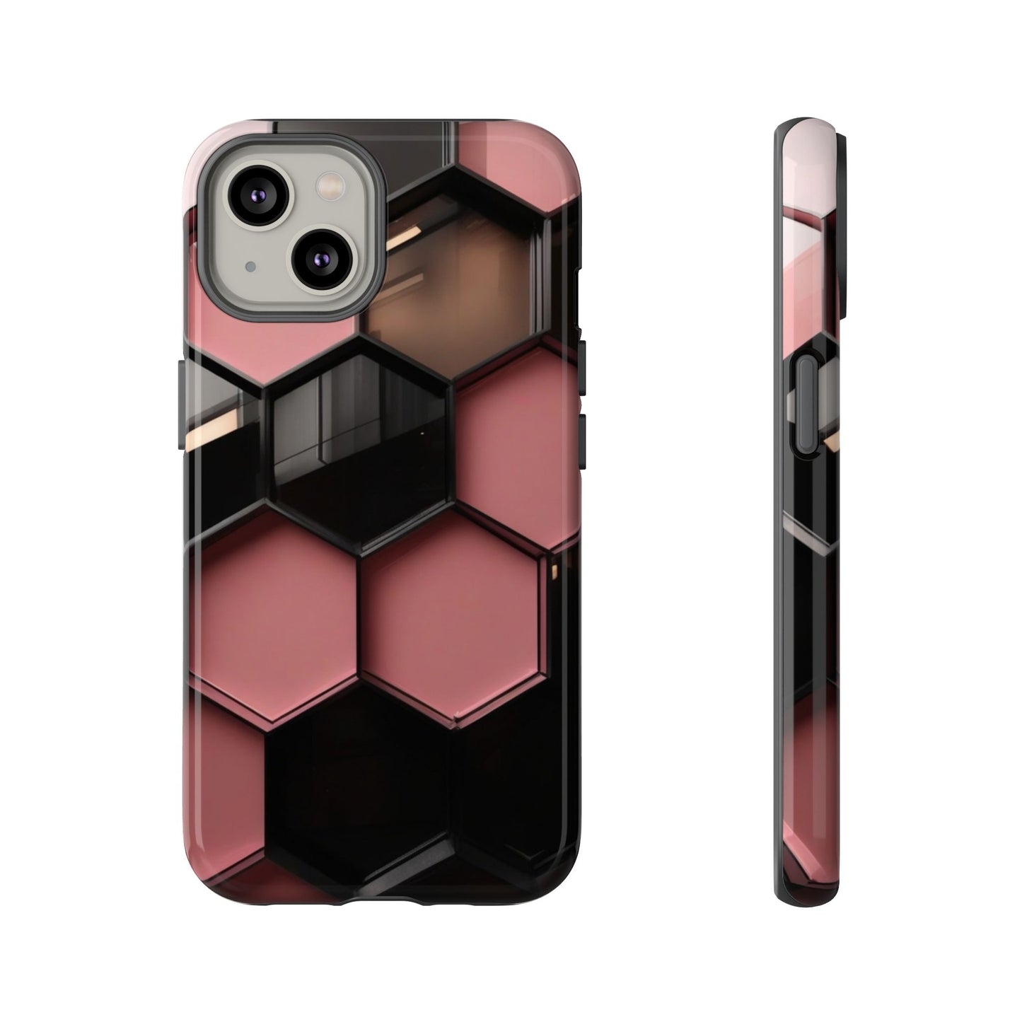 iPhone Tough Case Phone Case for iPhone 14\15\16 – Dual Layer, Matte/Glossy Finish, Wireless Charging Compatible