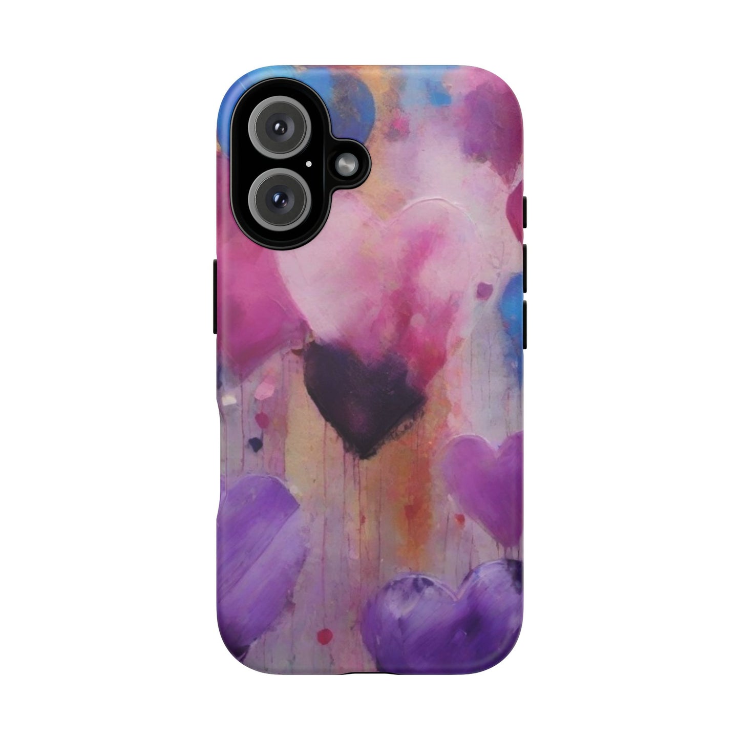 iPhone Tough Case Phone Case for iPhone 16, Samsung Galaxy S25 – Dual Layer, Matte/Glossy Finish, Wireless Charging Compatible