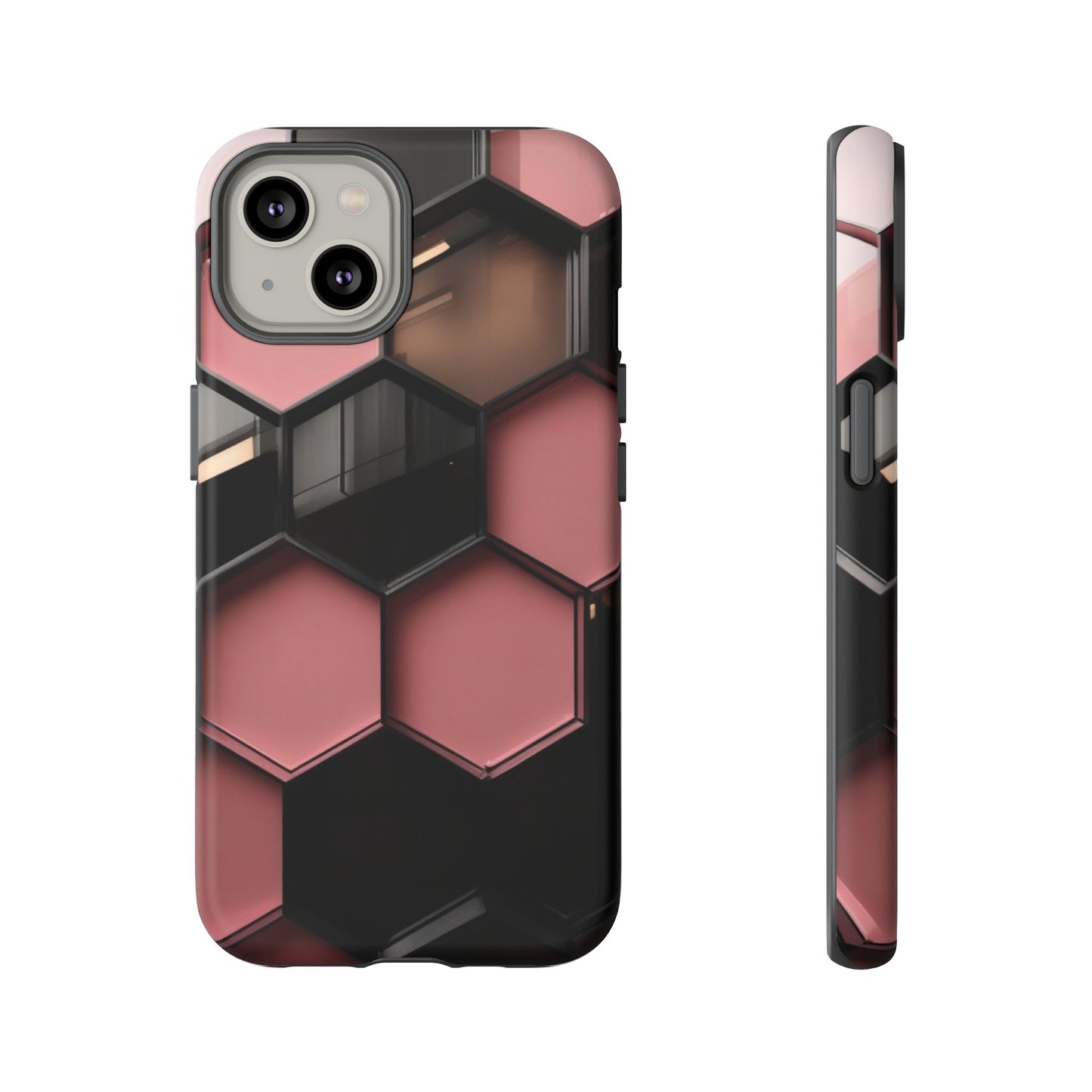 iPhone Tough Case Phone Case for iPhone 14\15\16\17 – Dual Layer, Matte/Glossy Finish, Wireless Charging Compatible