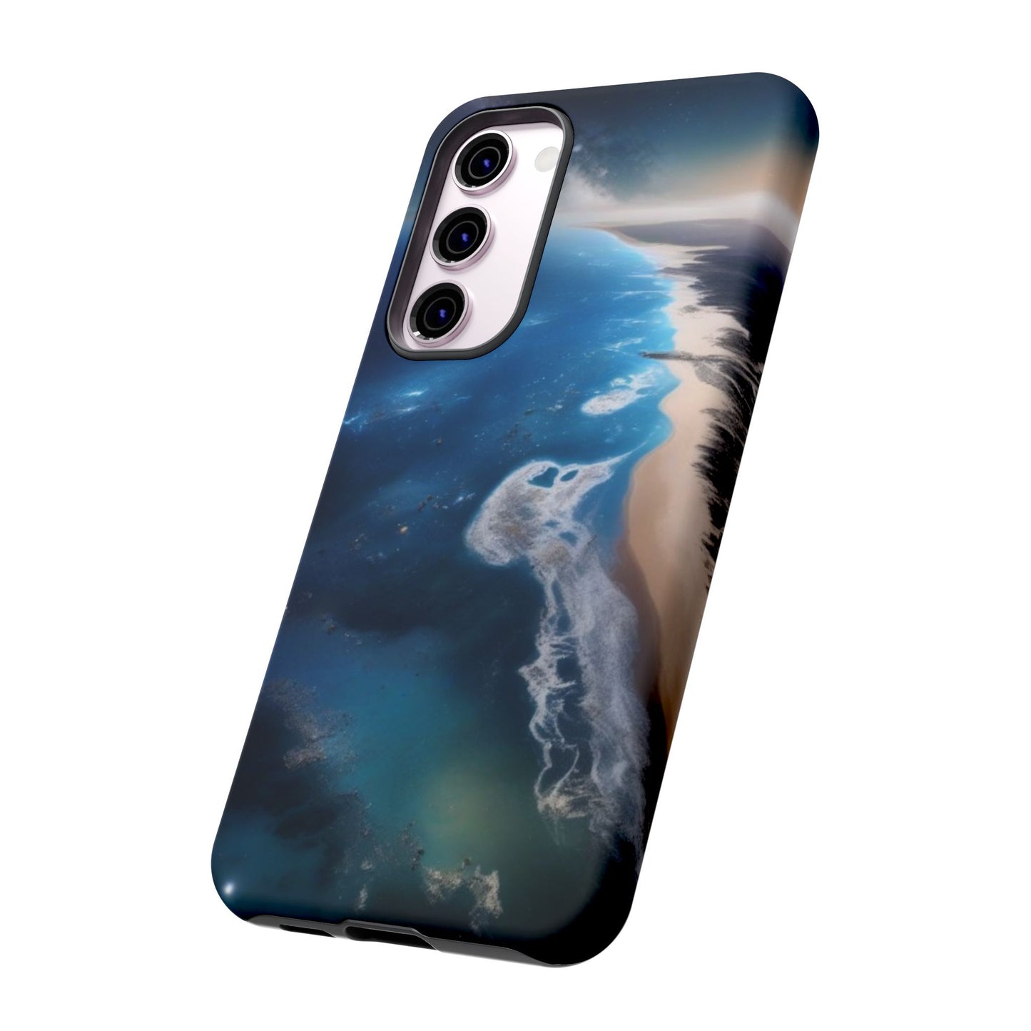 Tough Case Phone Case for Samsung Galaxy S26/S25/S24/S23/S22 – Dual Layer, Matte/Glossy Finish, Wireless Charging CompatibleOcean Wave Phone Case - Tough, Stylish Protection for Beach Lovers