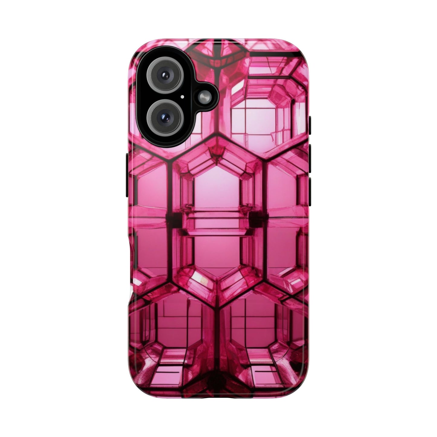 Stylish Pink Phone Case for iPhone 17/16/15/14, Gifts for Her