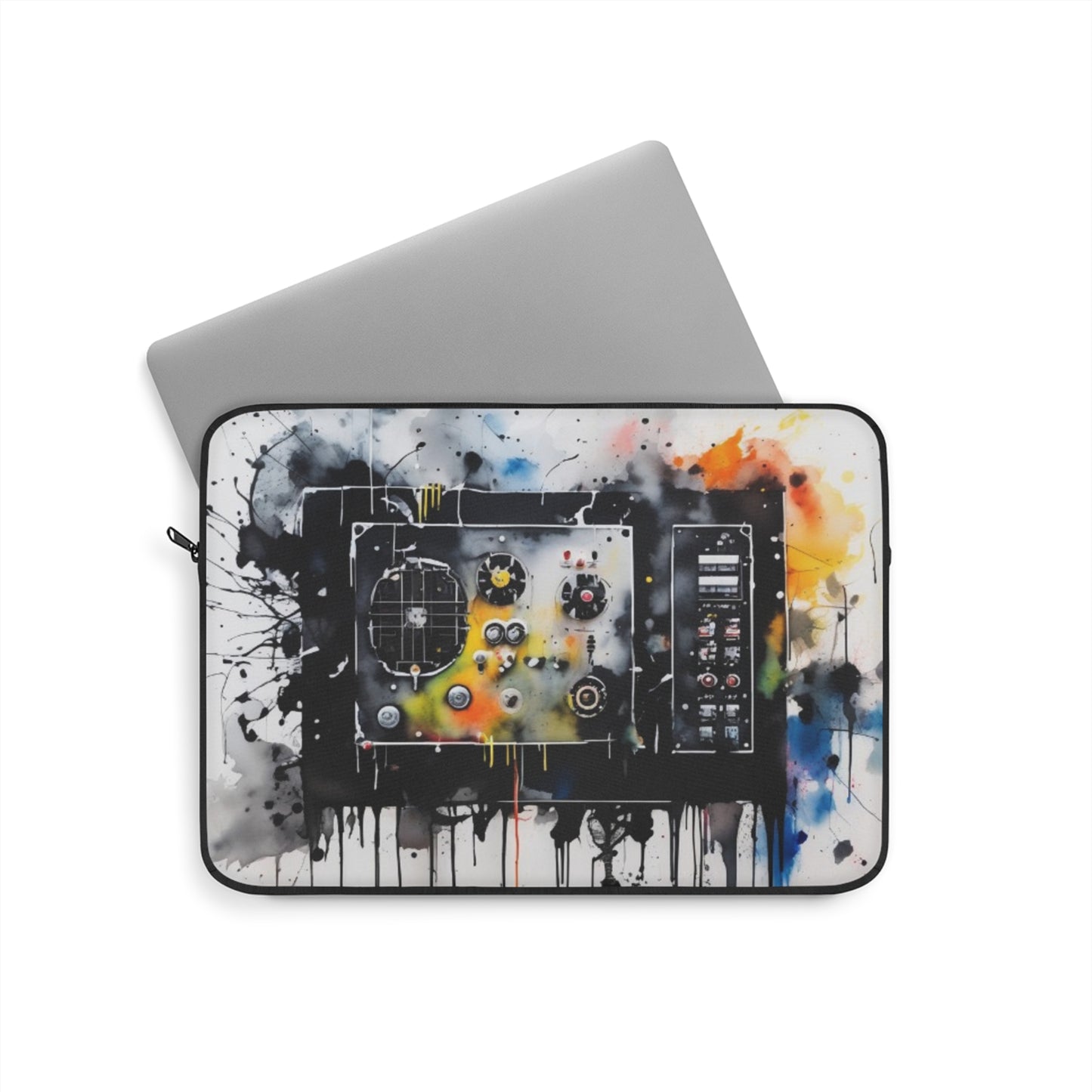 Laptop Sleeve, computer sleeve, laptop case, laptop bag. Abstract art design.