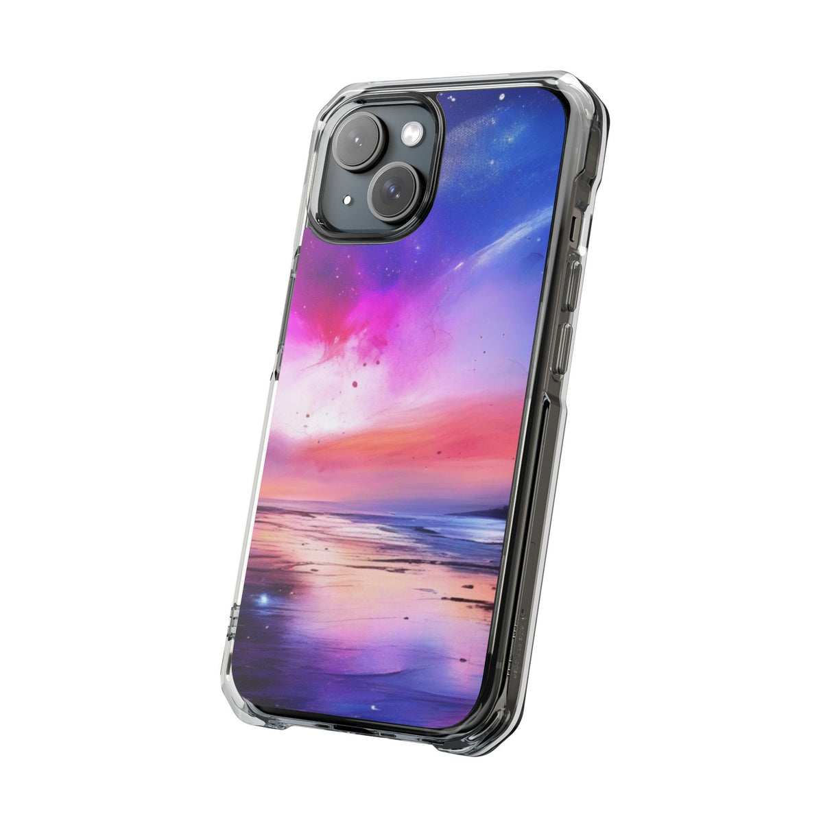 Magnetic Impact Phone Case for iPhone 16/15/14, Vibrant Magnetic Clear Impact Phone Cases, Protective Cases, Custom Phone Covers, Unique Phone Accessories, Gift for Tech Lovers