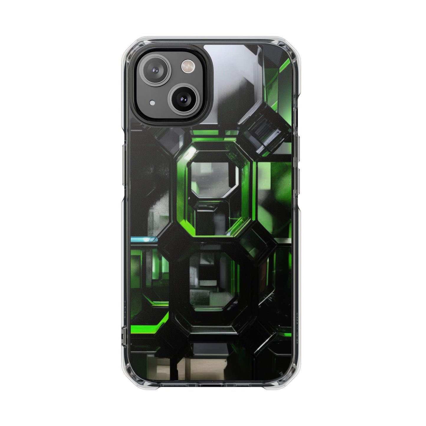 Magnetic Phone Case for iPhone 16/15/14 | Stylish Clear Impact Case, Trendy Protection for iPhone, Unique Gifts for Tech Lovers, Modern Aesthetic