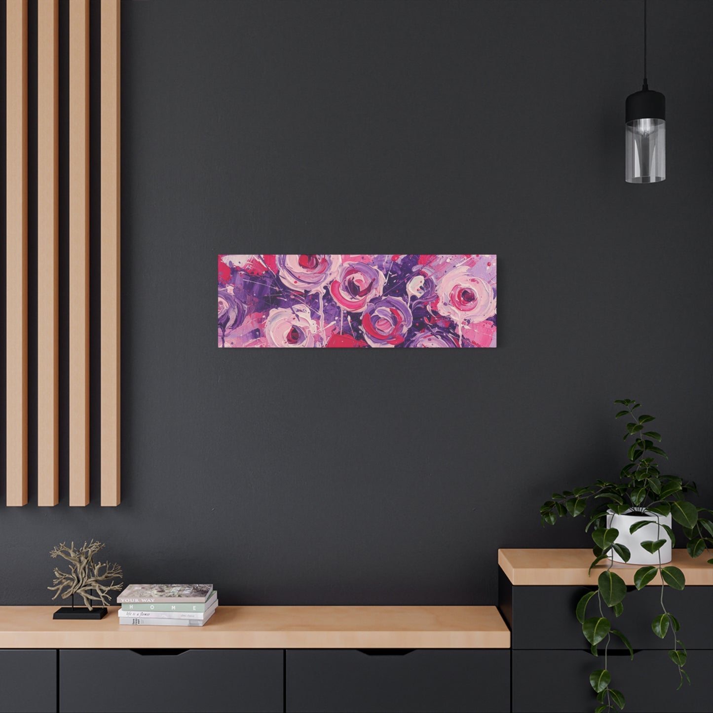 Abstract Art Canvas Print – Premium canvas print, Modern Wall Art, Matte Canvas, Ready to Hang, Home & Office Décor, Floral Abstract Canvas Print — Stretched Matte Wall Art