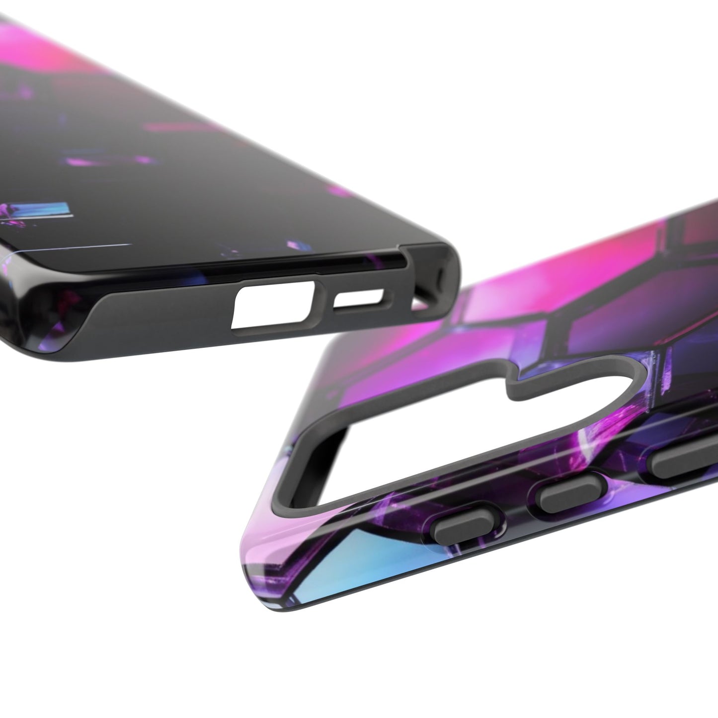 Tough Case Phone Case for Samsung Galaxy S25/S24 – Dual Layer, Matte/Glossy Finish, Wireless Charging Compatible